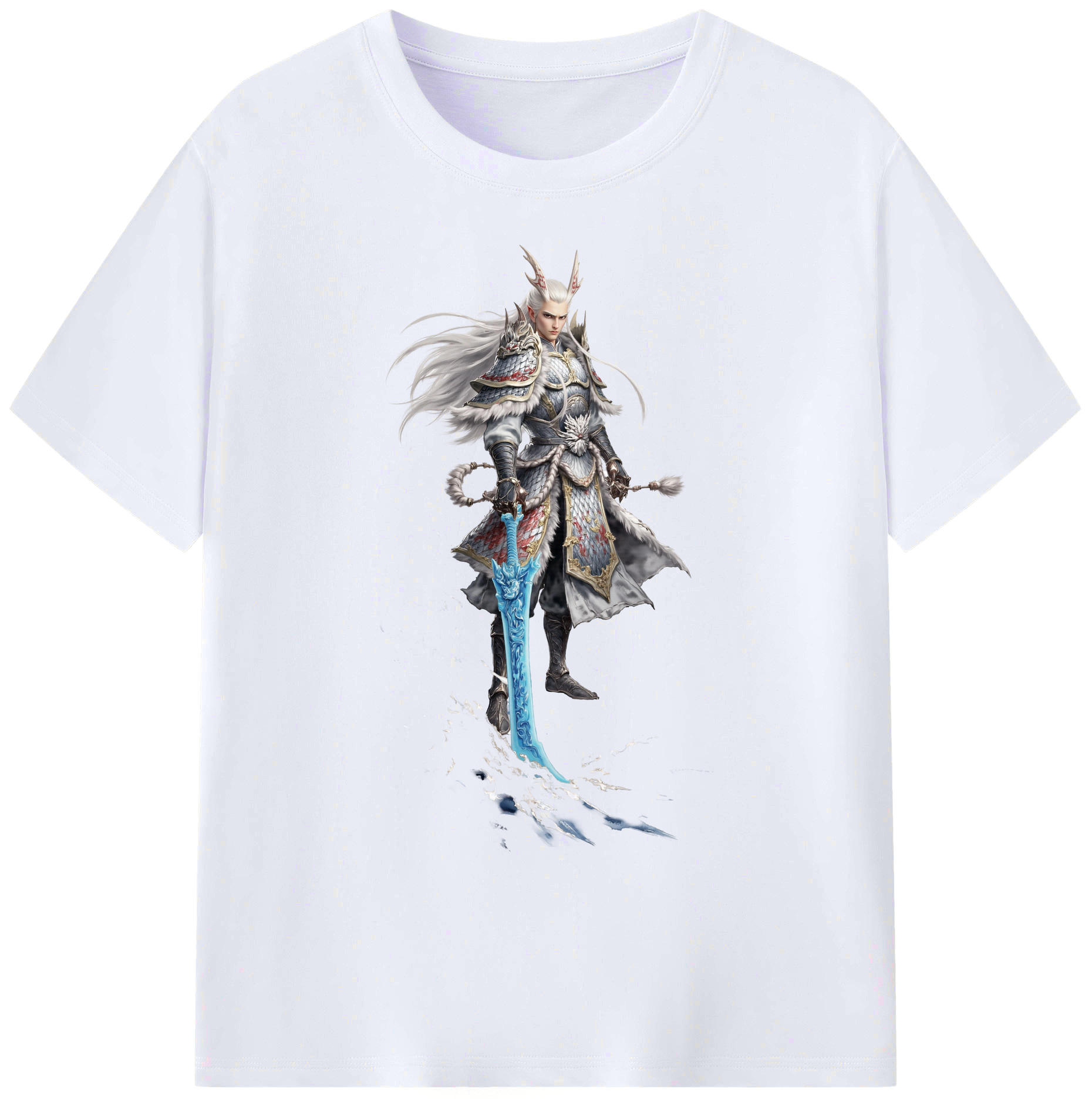 （画像用） Ne Zha 2 ナタ 魔童の大暴れ 綿100％ メンズ半袖Tシャツ｜肌触りやわらか＆通気性