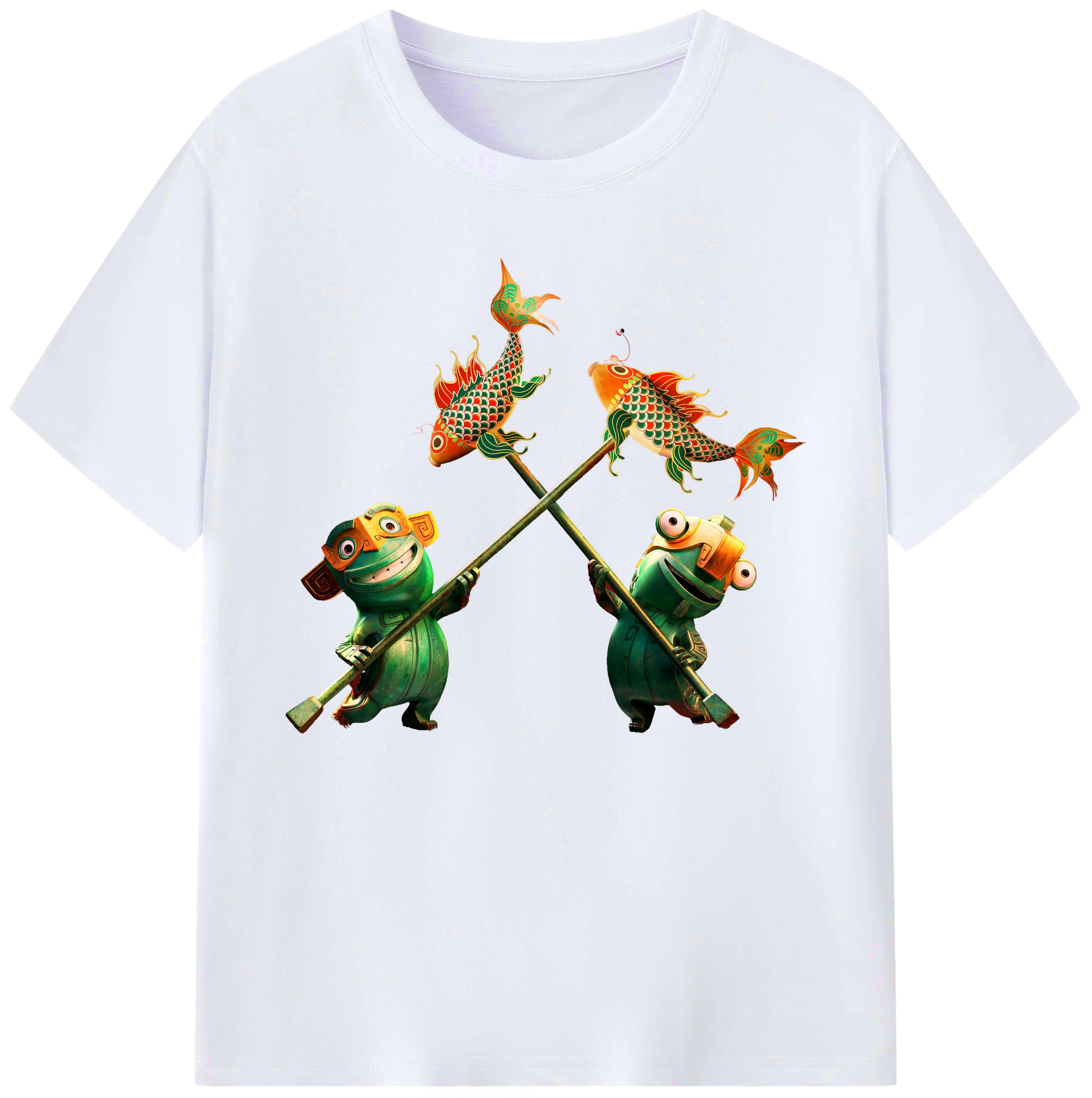 （画像用） Ne Zha 2 ナタ 魔童の大暴れ 綿100％ メンズ半袖Tシャツ｜肌触りやわらか＆通気性