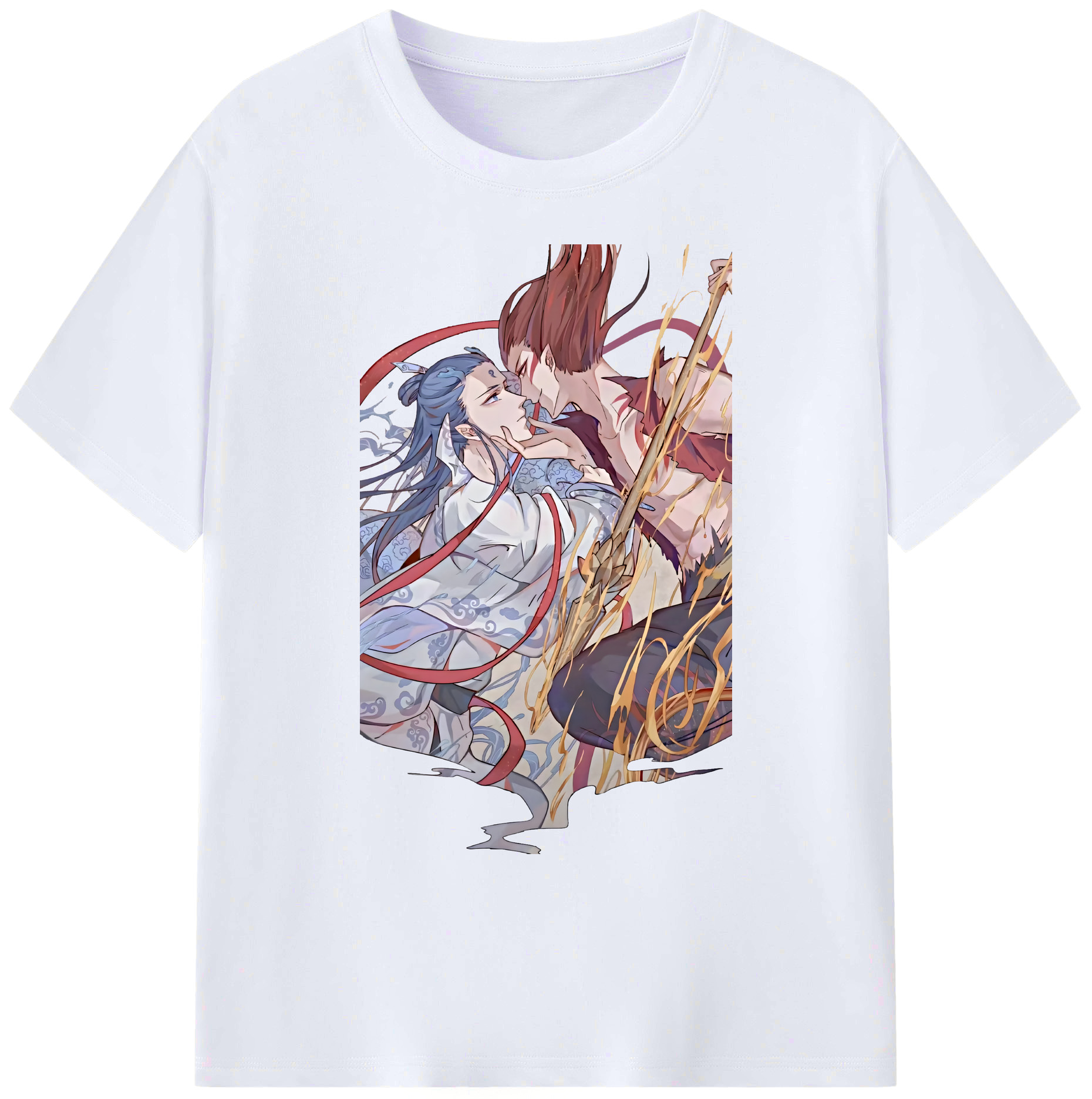 （画像用） Ne Zha 2 ナタ 魔童の大暴れ 綿100％ メンズ半袖Tシャツ｜肌触りやわらか＆通気性