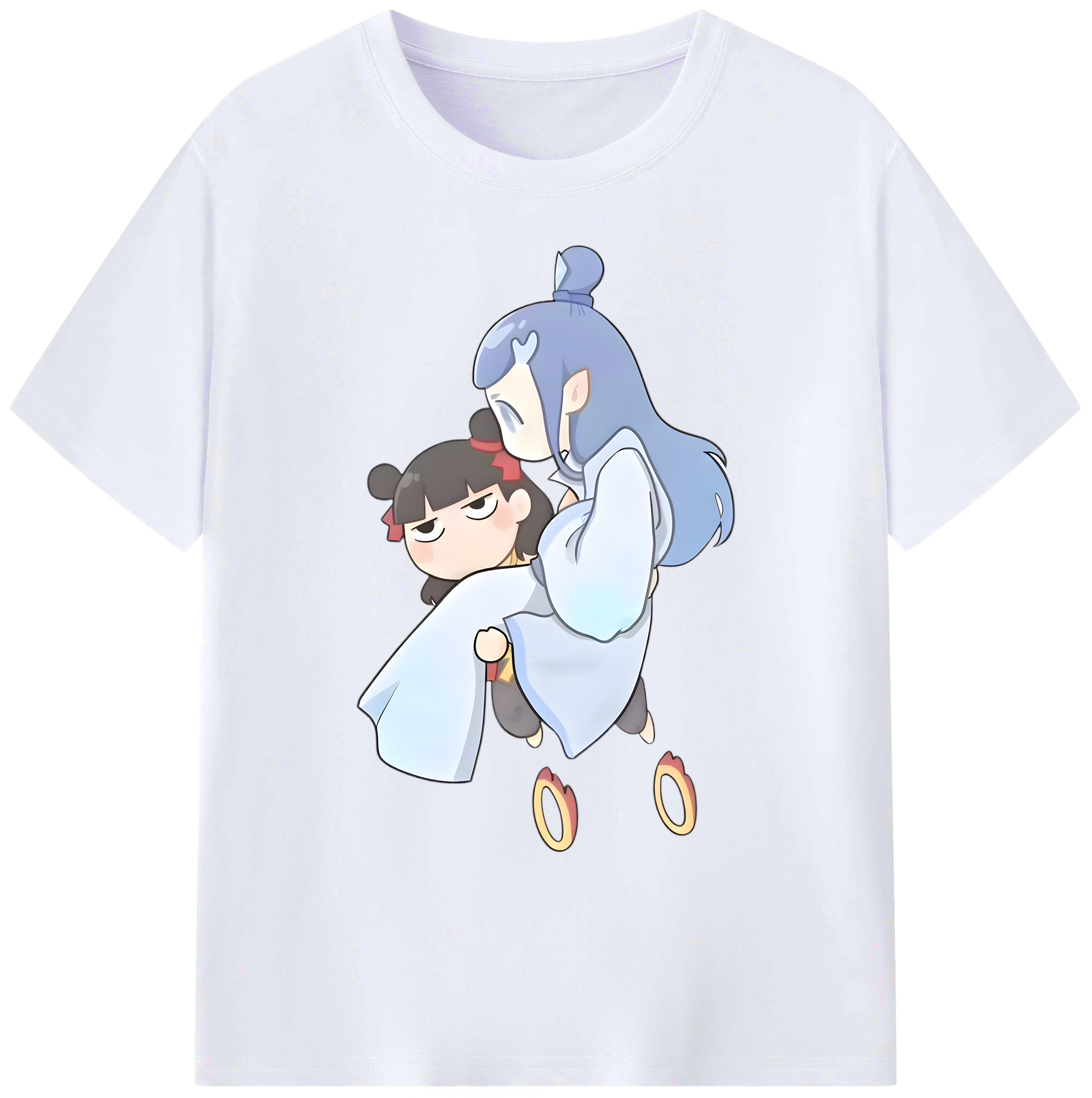 （画像用） Ne Zha 2 ナタ 魔童の大暴れ 綿100％ メンズ半袖Tシャツ｜肌触りやわらか＆通気性
