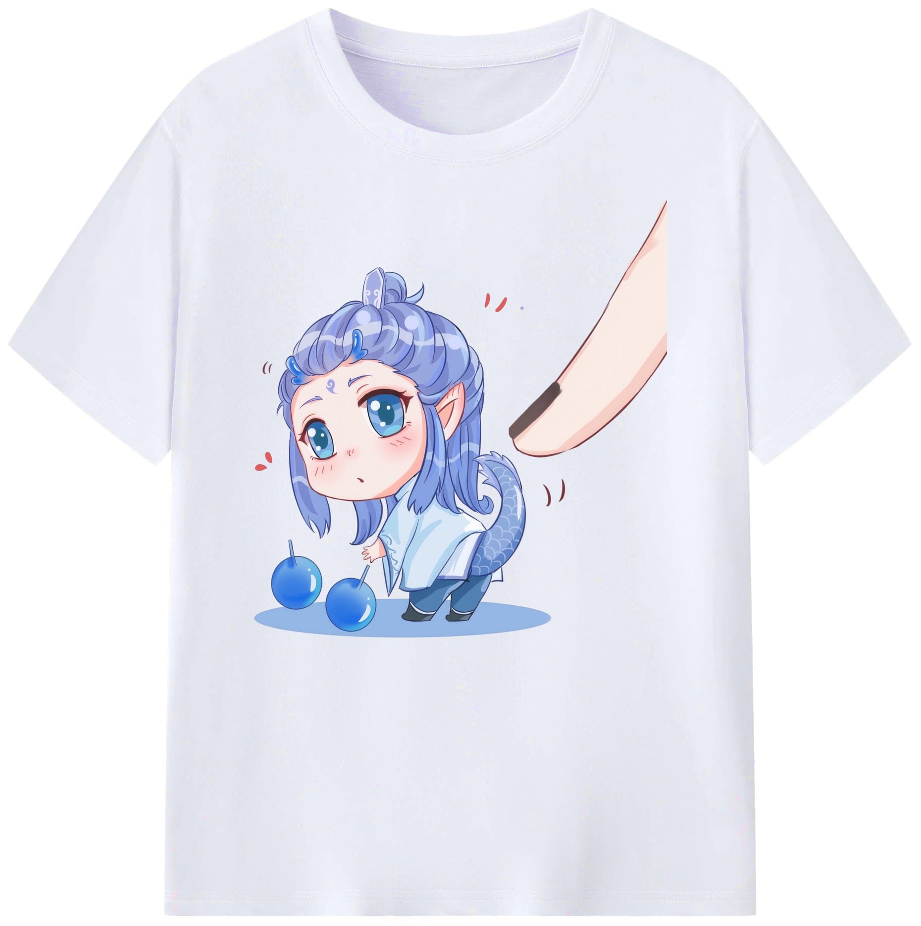 （画像用） Ne Zha 2 ナタ 魔童の大暴れ 綿100％ メンズ半袖Tシャツ｜肌触りやわらか＆通気性