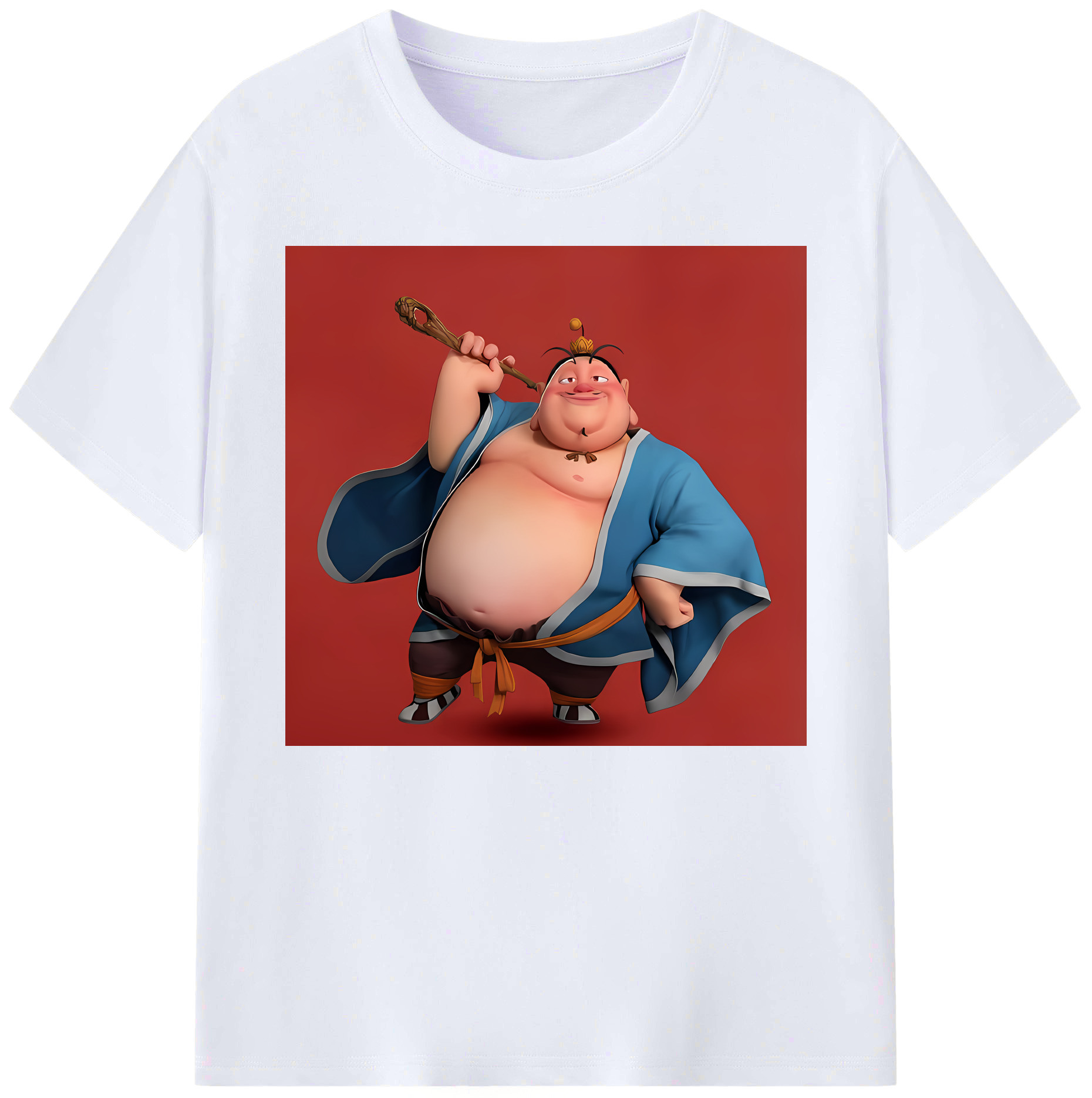（画像用） Ne Zha 2 ナタ 魔童の大暴れ 綿100％ メンズ半袖Tシャツ｜肌触りやわらか＆通気性
