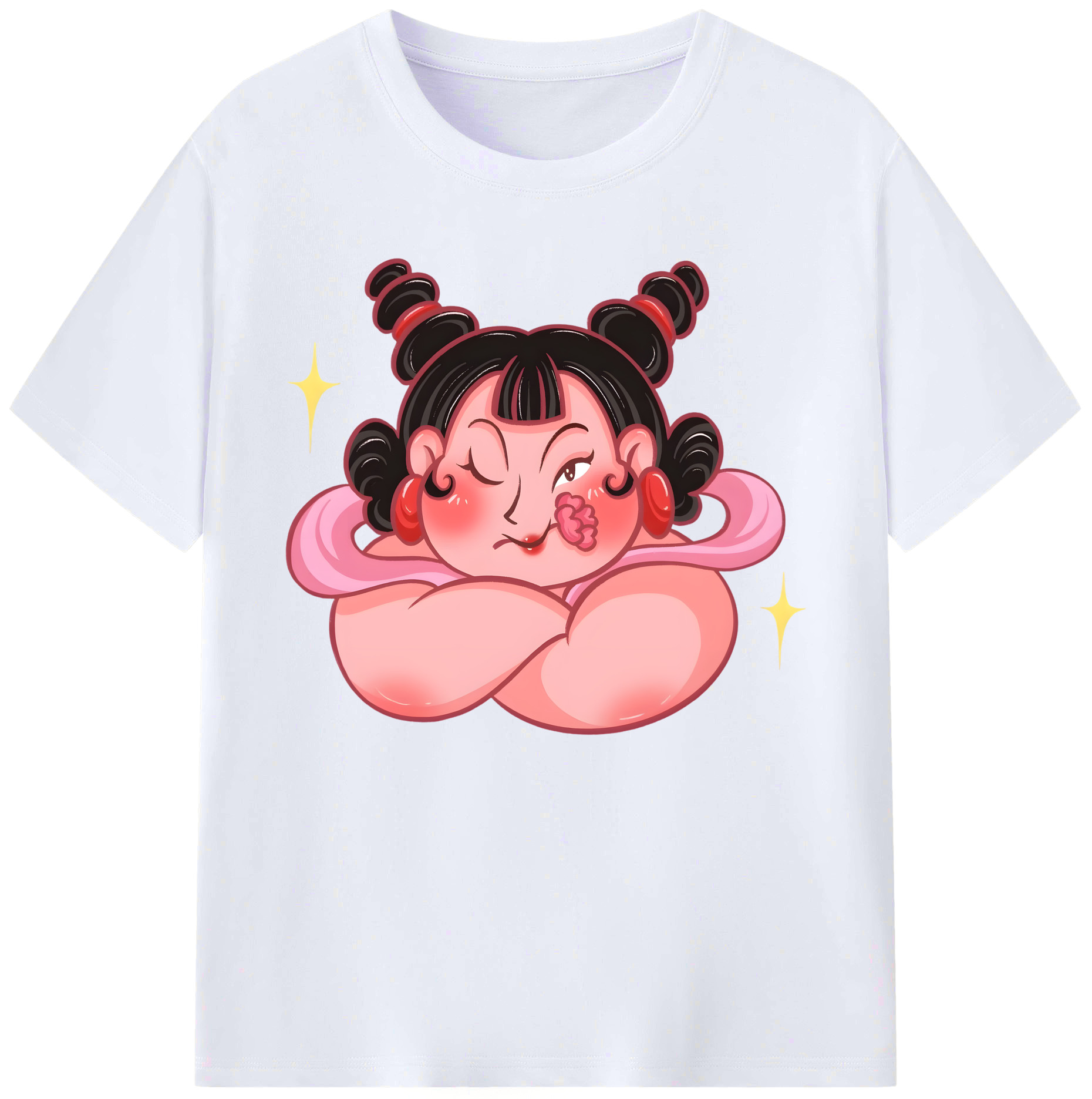 （画像用） Ne Zha 2 ナタ 魔童の大暴れ 綿100％ メンズ半袖Tシャツ｜肌触りやわらか＆通気性