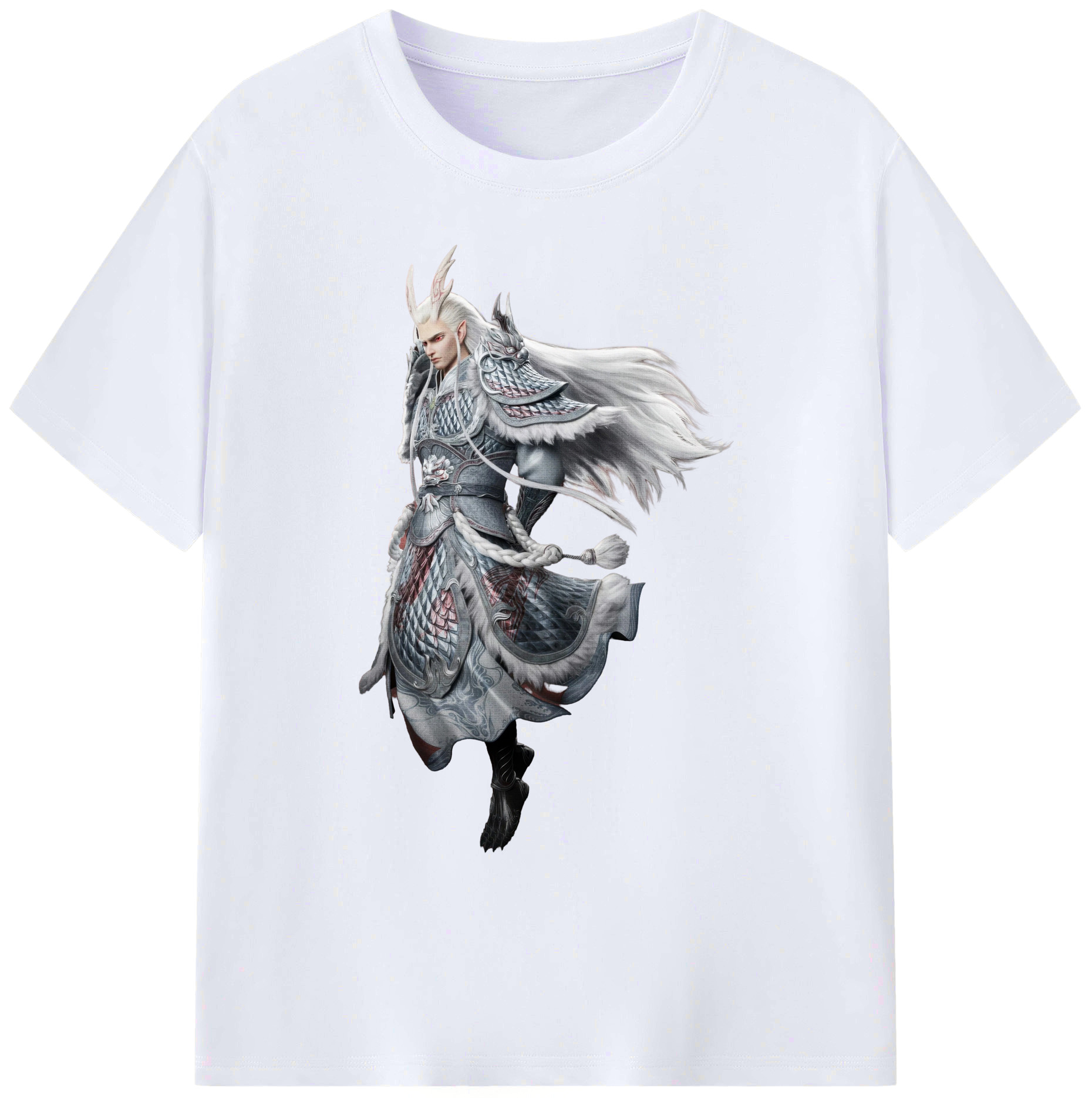 （画像用） Ne Zha 2 ナタ 魔童の大暴れ 綿100％ メンズ半袖Tシャツ｜肌触りやわらか＆通気性