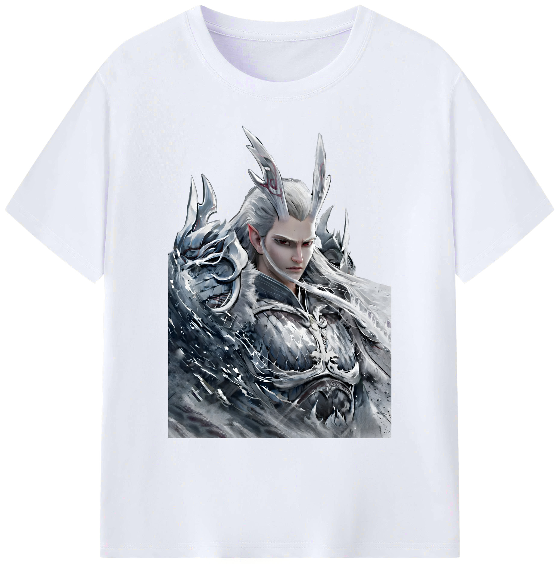 （画像用） Ne Zha 2 ナタ 魔童の大暴れ 綿100％ メンズ半袖Tシャツ｜肌触りやわらか＆通気性
