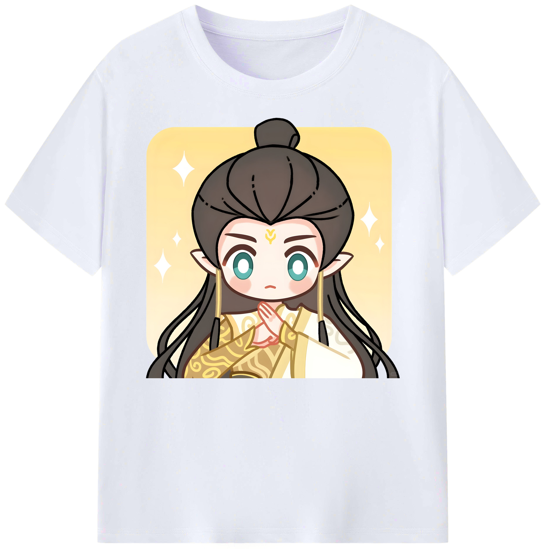 （画像用） Ne Zha 2 ナタ 魔童の大暴れ 綿100％ メンズ半袖Tシャツ｜肌触りやわらか＆通気性