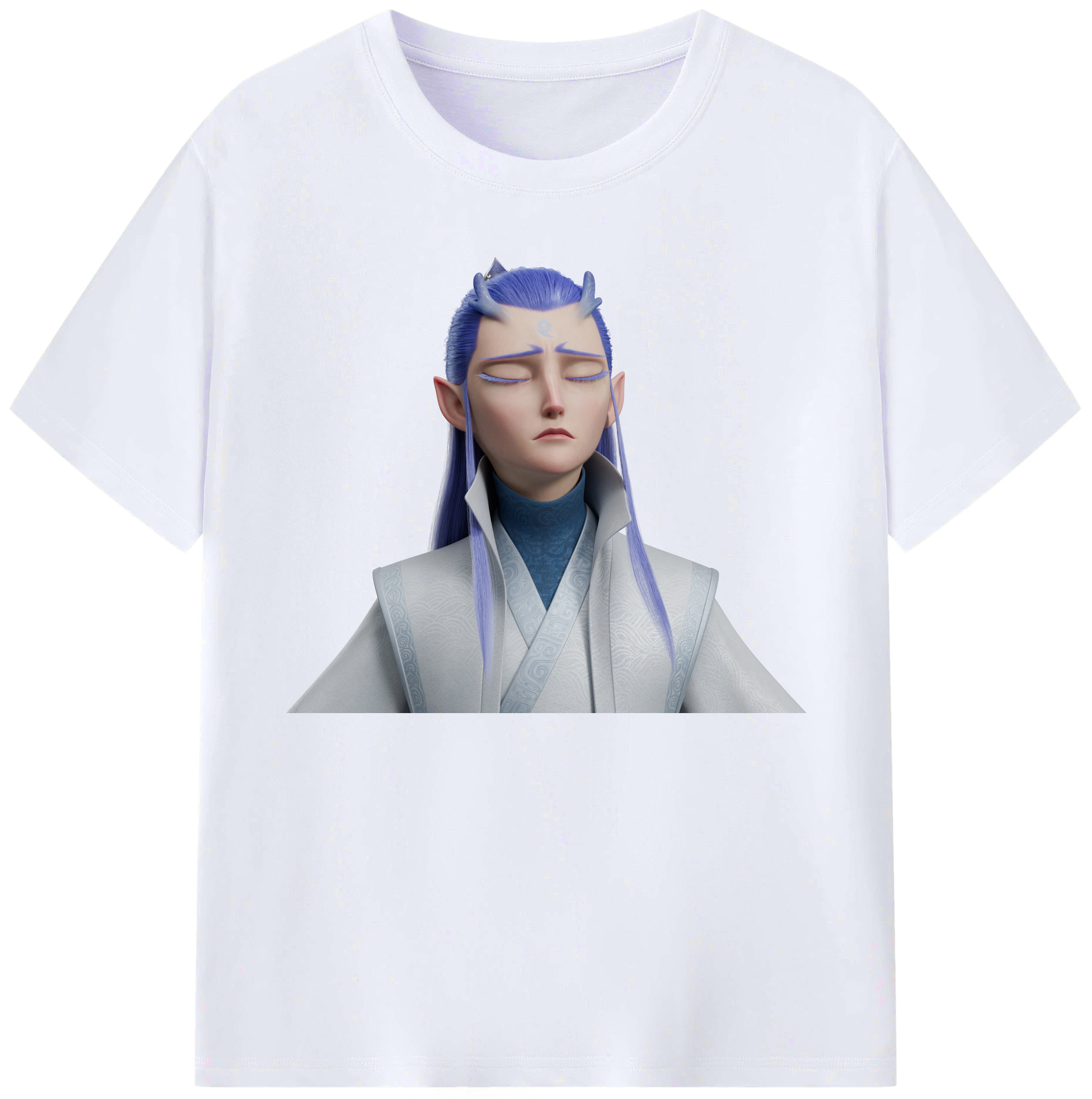 （画像用） Ne Zha 2 ナタ 魔童の大暴れ 綿100％ メンズ半袖Tシャツ｜肌触りやわらか＆通気性