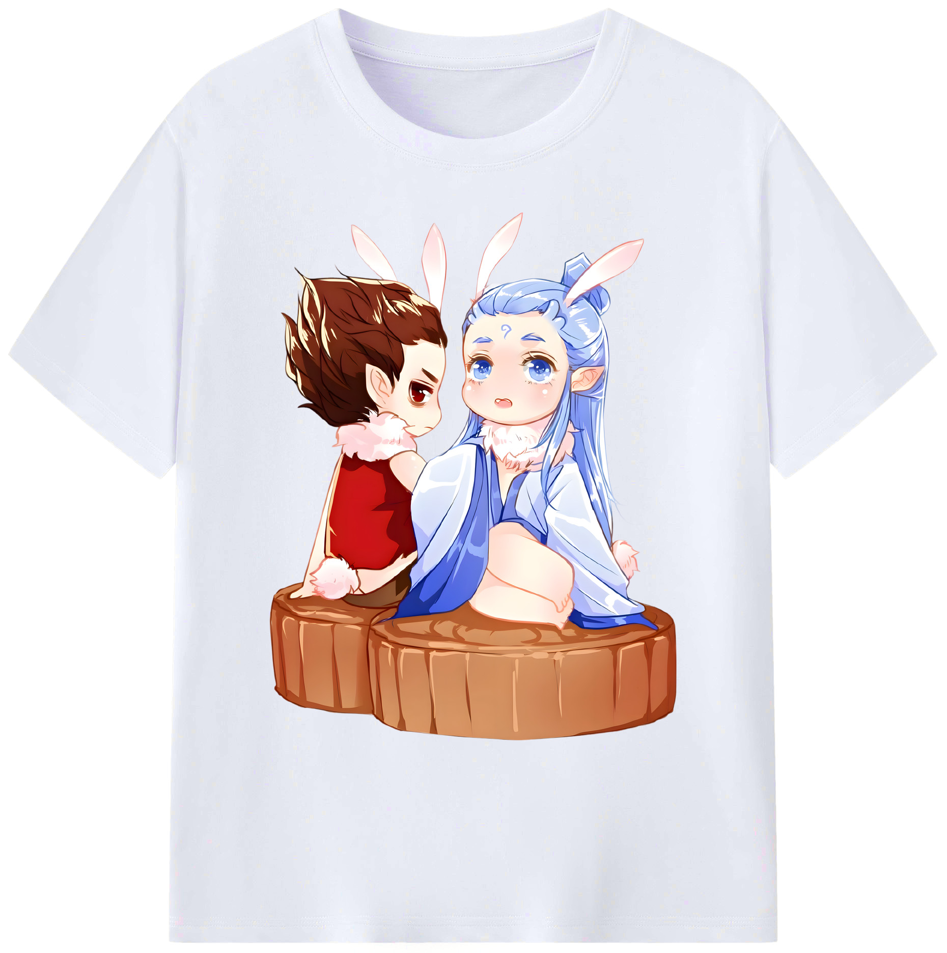 （画像用） Ne Zha 2 ナタ 魔童の大暴れ 綿100％ メンズ半袖Tシャツ｜肌触りやわらか＆通気性