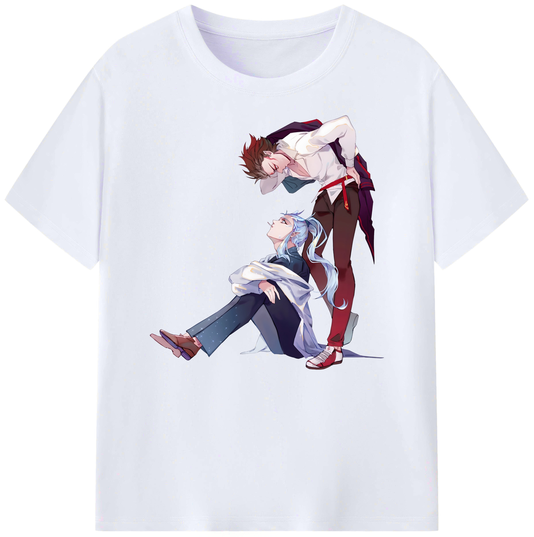 （画像用） Ne Zha 2 ナタ 魔童の大暴れ 綿100％ メンズ半袖Tシャツ｜肌触りやわらか＆通気性
