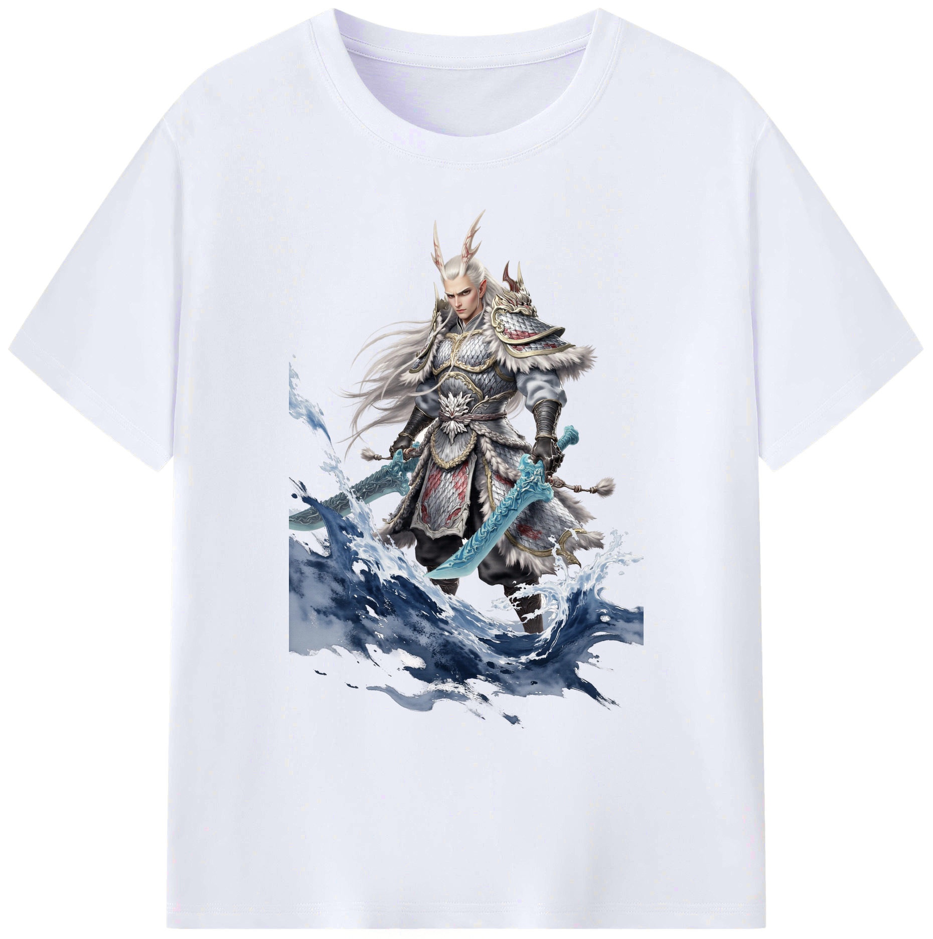 （画像用） Ne Zha 2 ナタ 魔童の大暴れ 綿100％ メンズ半袖Tシャツ｜肌触りやわらか＆通気性