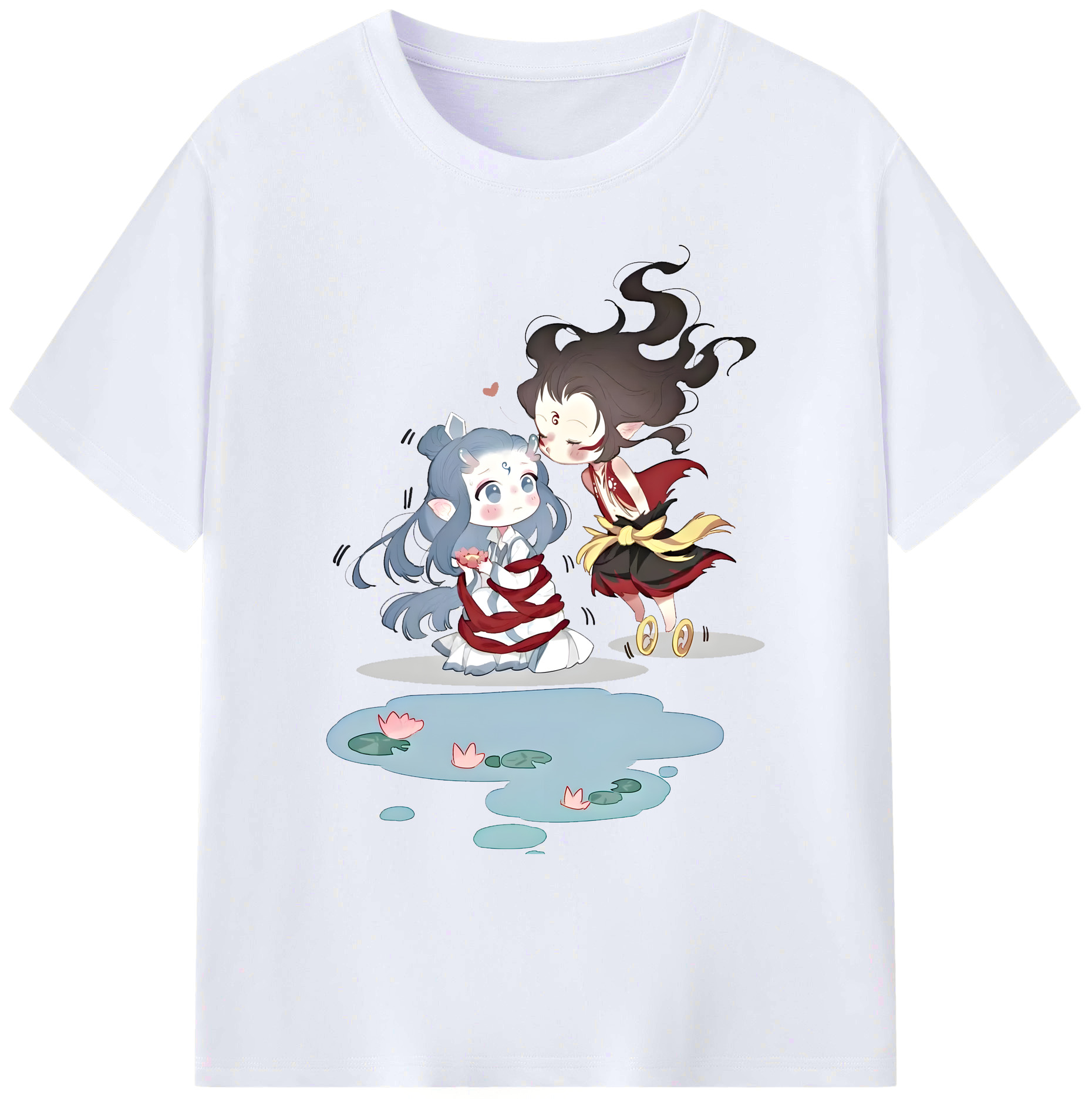 （画像用） Ne Zha 2 ナタ 魔童の大暴れ 綿100％ メンズ半袖Tシャツ｜肌触りやわらか＆通気性