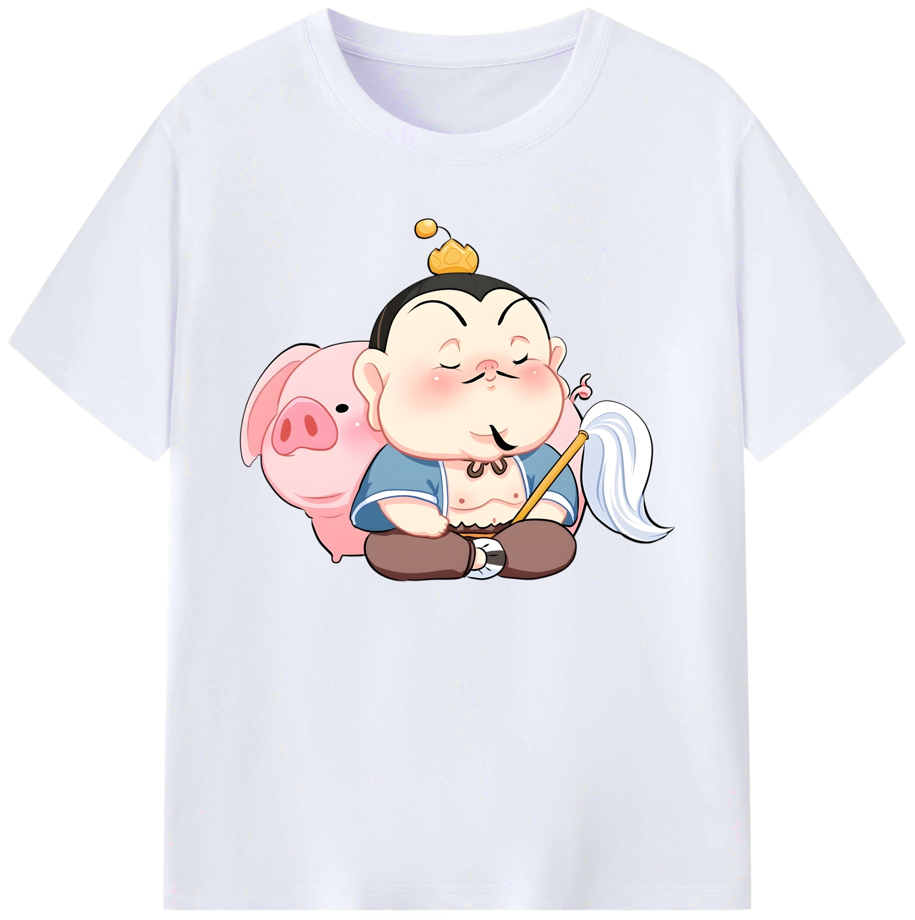 （画像用） Ne Zha 2 ナタ 魔童の大暴れ 綿100％ メンズ半袖Tシャツ｜肌触りやわらか＆通気性