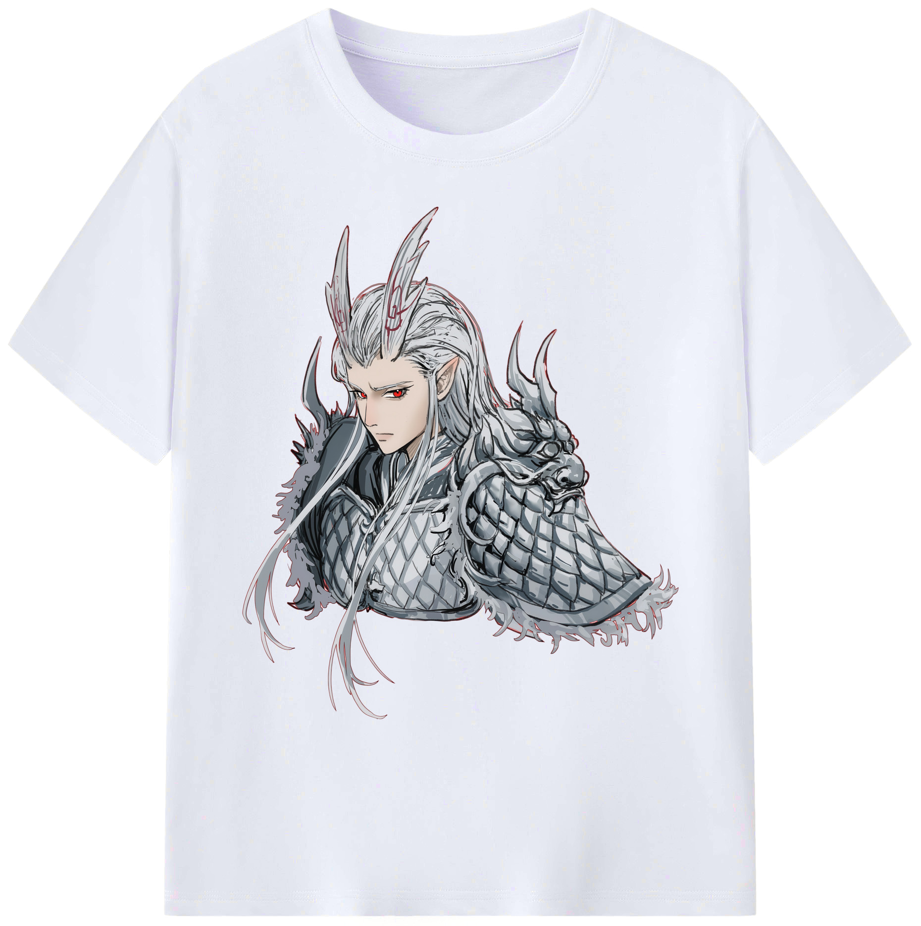 （画像用） Ne Zha 2 ナタ 魔童の大暴れ 綿100％ メンズ半袖Tシャツ｜肌触りやわらか＆通気性