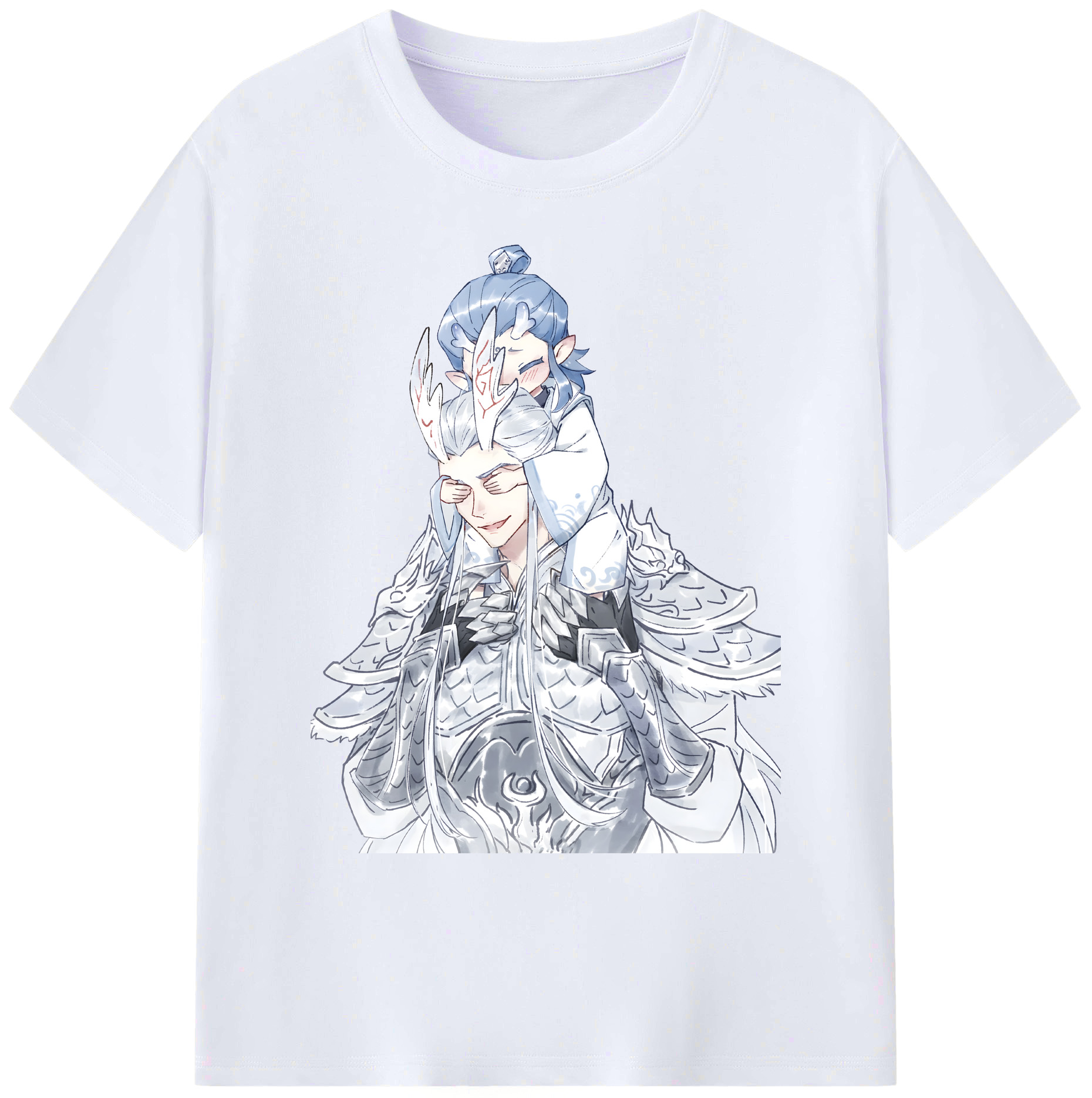 （画像用） Ne Zha 2 ナタ 魔童の大暴れ 綿100％ メンズ半袖Tシャツ｜肌触りやわらか＆通気性