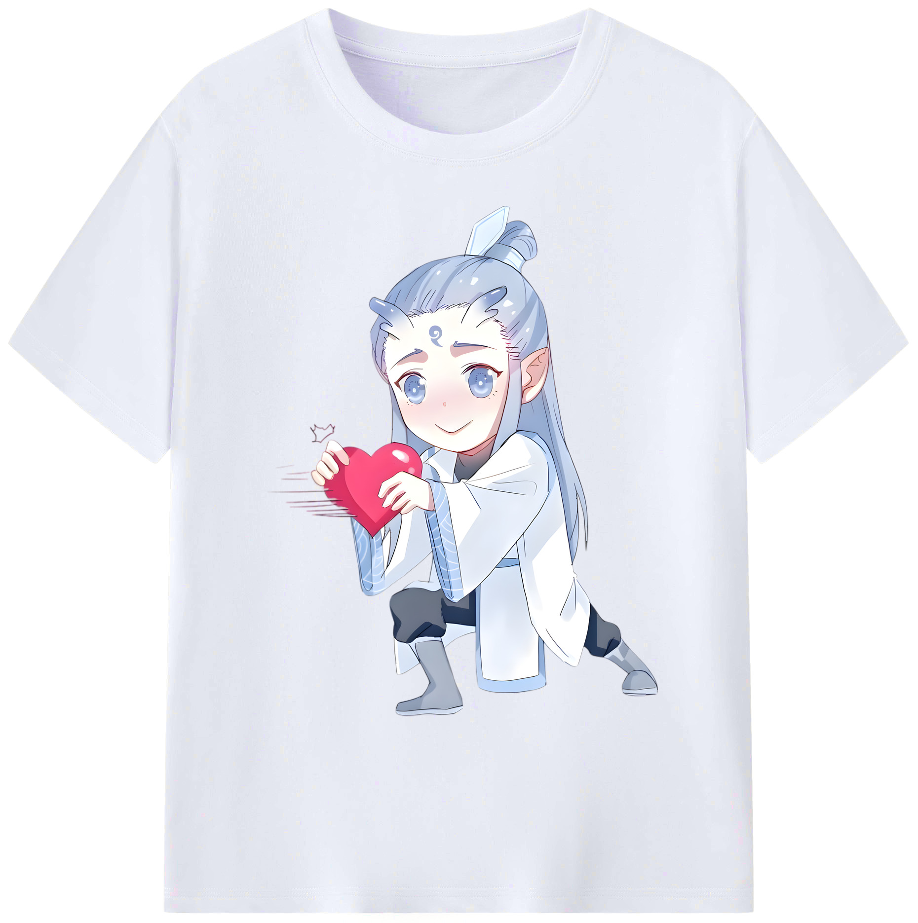 （画像用） Ne Zha 2 ナタ 魔童の大暴れ 綿100％ メンズ半袖Tシャツ｜肌触りやわらか＆通気性