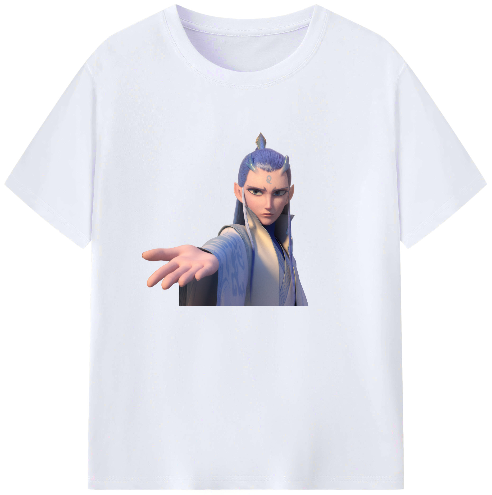 （画像用） Ne Zha 2 ナタ 魔童の大暴れ 綿100％ メンズ半袖Tシャツ｜肌触りやわらか＆通気性