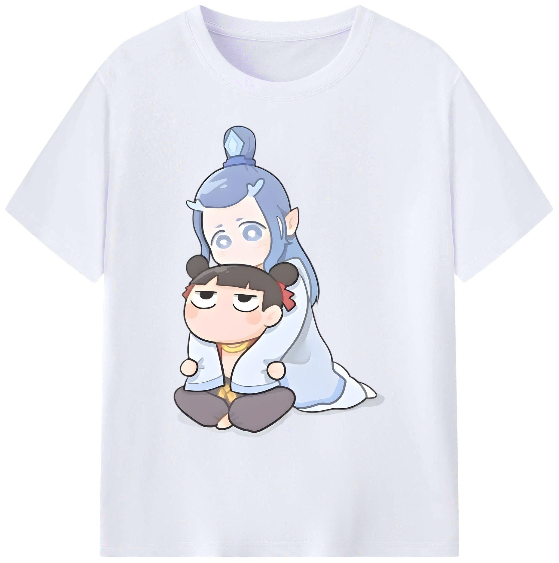 （画像用） Ne Zha 2 ナタ 魔童の大暴れ 綿100％ メンズ半袖Tシャツ｜肌触りやわらか＆通気性