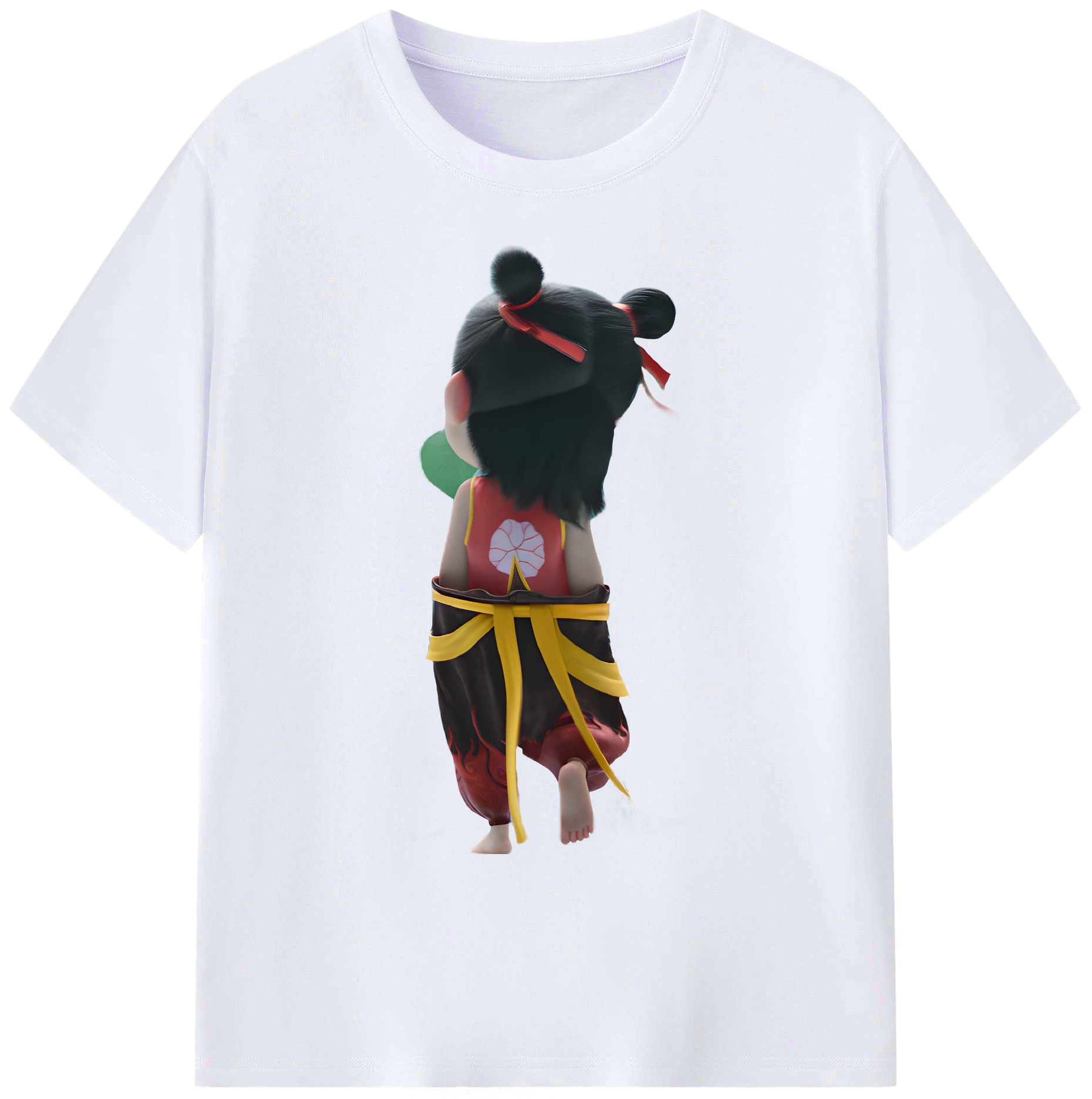（画像用） Ne Zha 2 ナタ 魔童の大暴れ 綿100％ メンズ半袖Tシャツ｜肌触りやわらか＆通気性