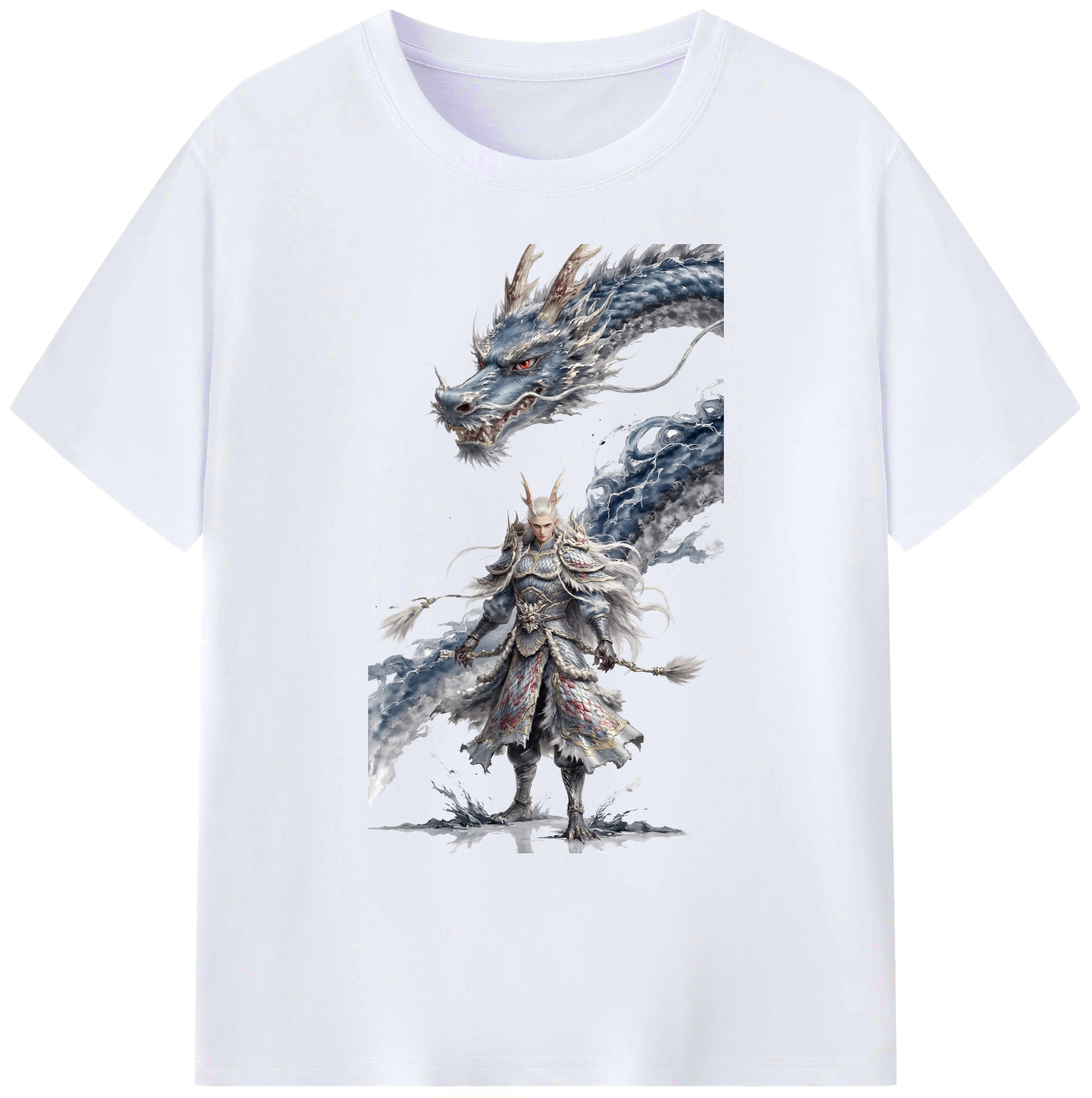 （画像用） Ne Zha 2 ナタ 魔童の大暴れ 綿100％ メンズ半袖Tシャツ｜肌触りやわらか＆通気性