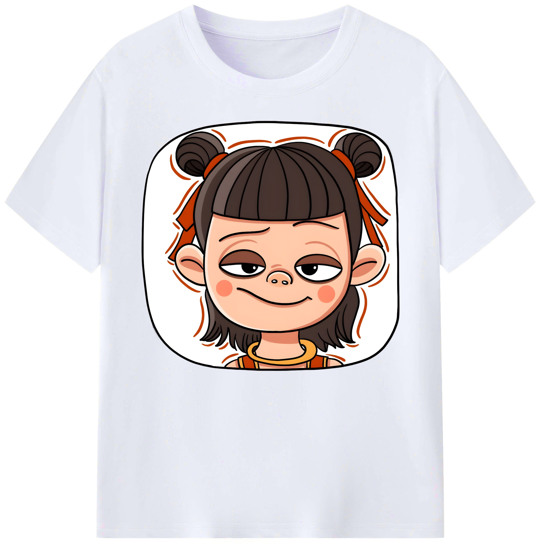 （画像用） Ne Zha 2 ナタ 魔童の大暴れ 綿100％ メンズ半袖Tシャツ｜肌触りやわらか＆通気性