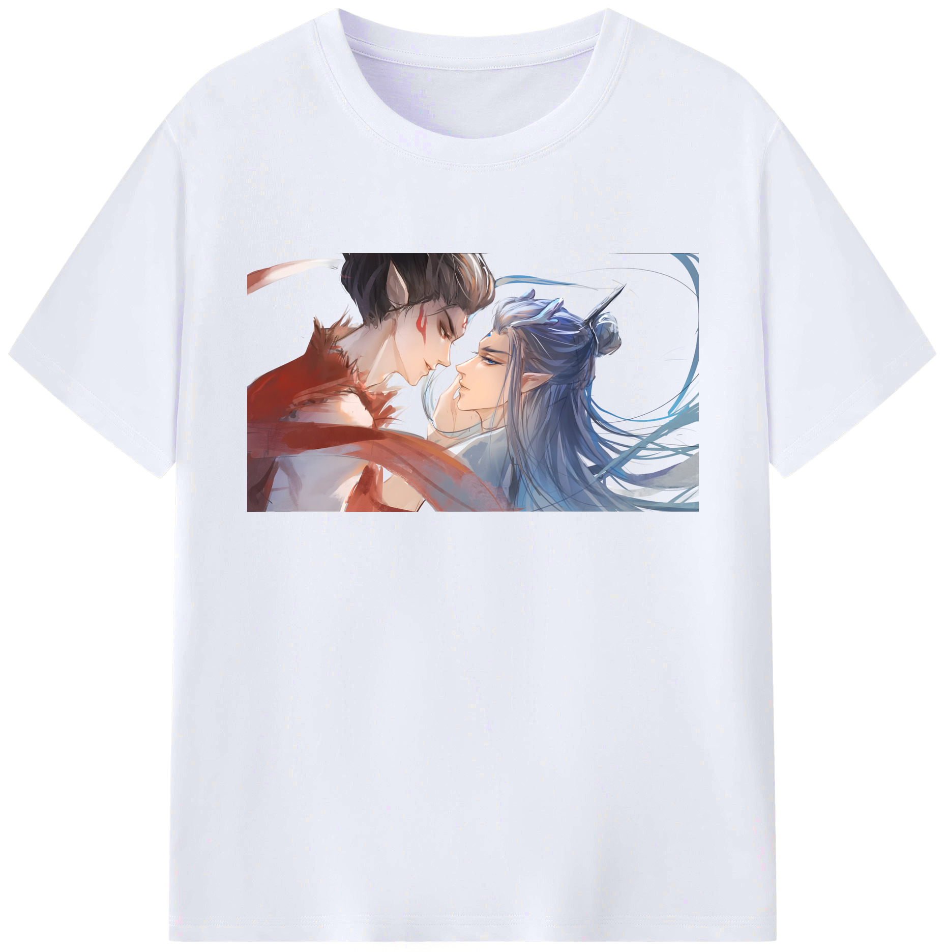 （画像用） Ne Zha 2 ナタ 魔童の大暴れ 綿100％ メンズ半袖Tシャツ｜肌触りやわらか＆通気性