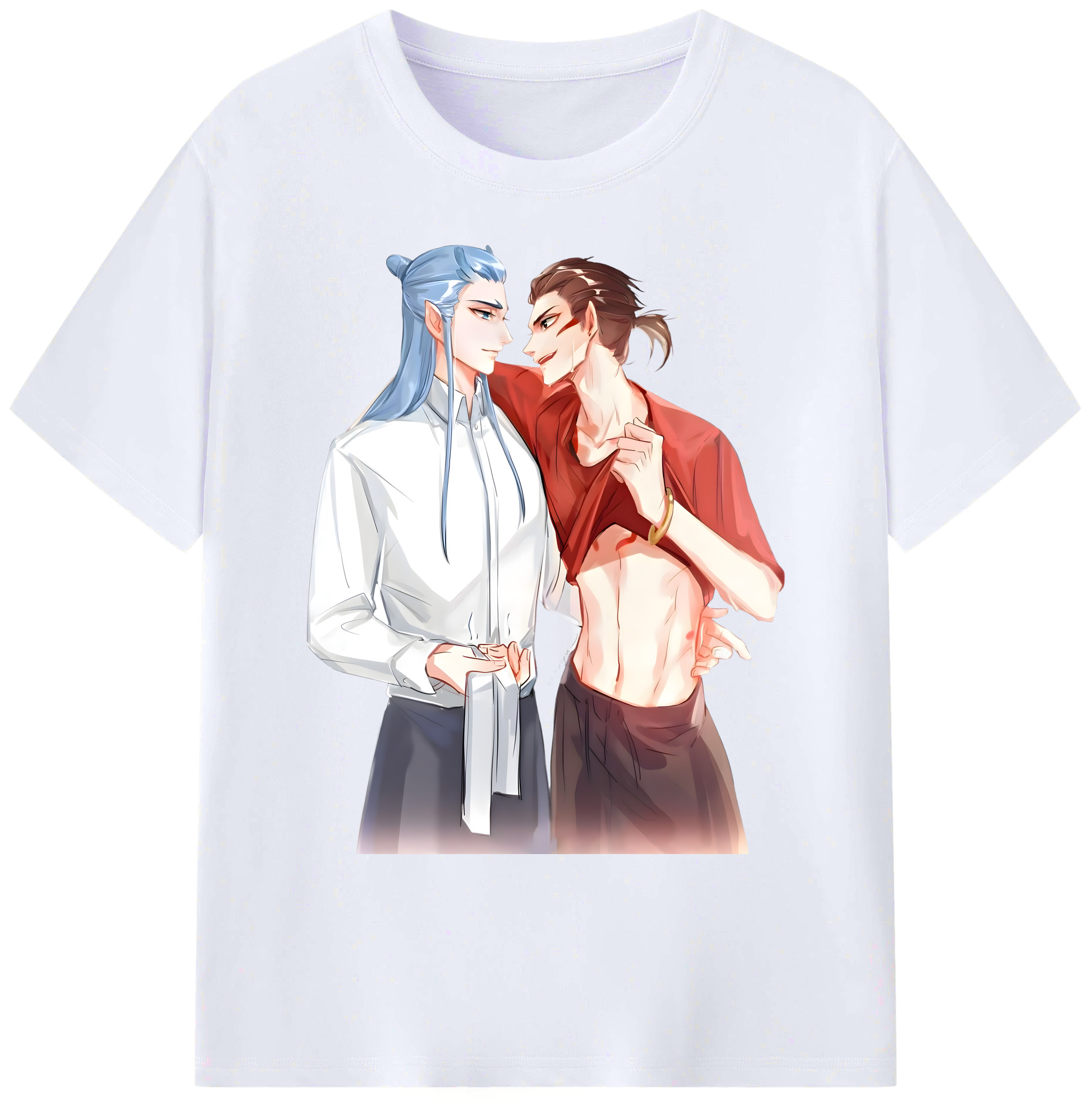 （画像用） Ne Zha 2 ナタ 魔童の大暴れ 綿100％ メンズ半袖Tシャツ｜肌触りやわらか＆通気性