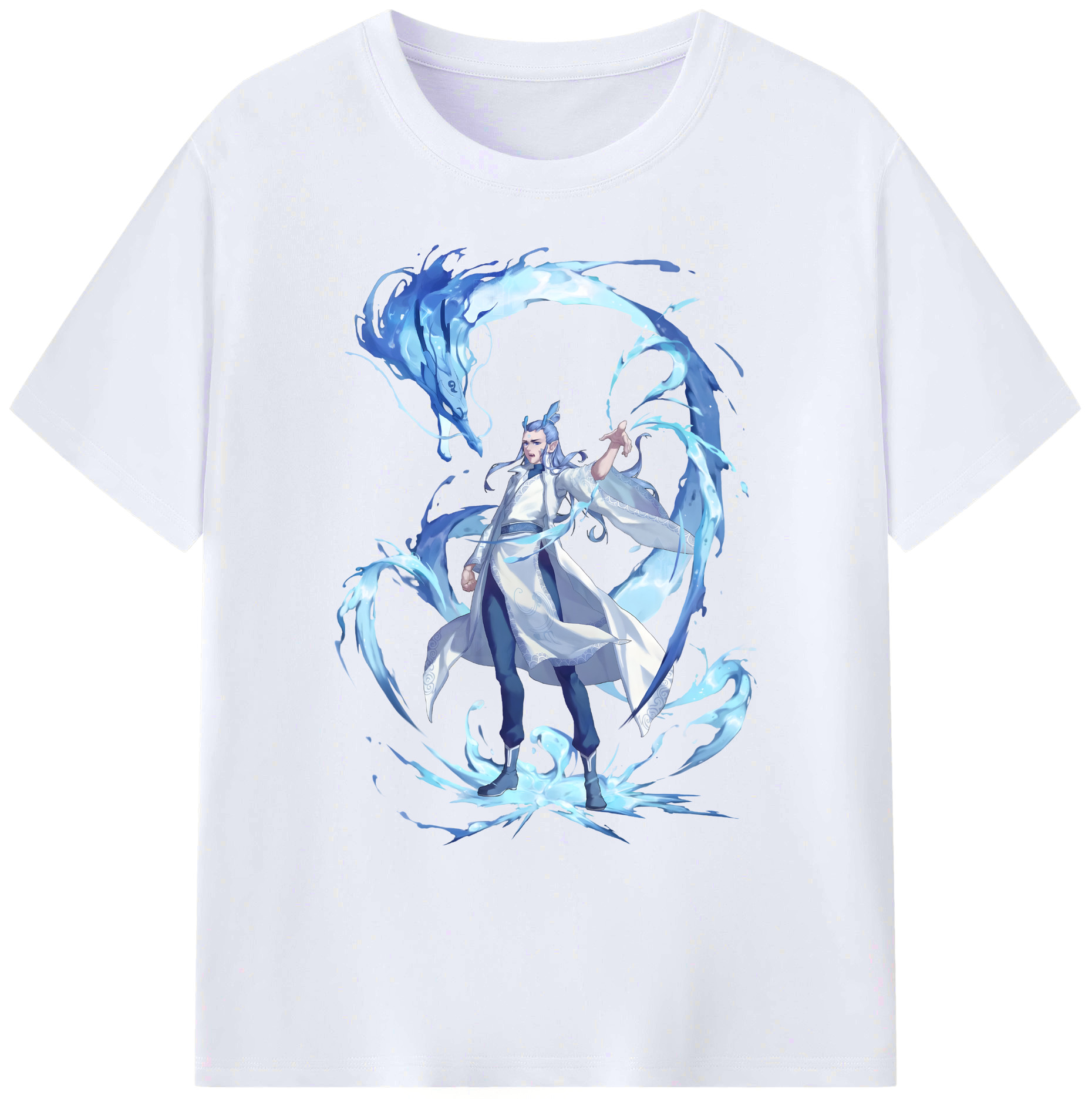 （画像用） Ne Zha 2 ナタ 魔童の大暴れ 綿100％ メンズ半袖Tシャツ｜肌触りやわらか＆通気性