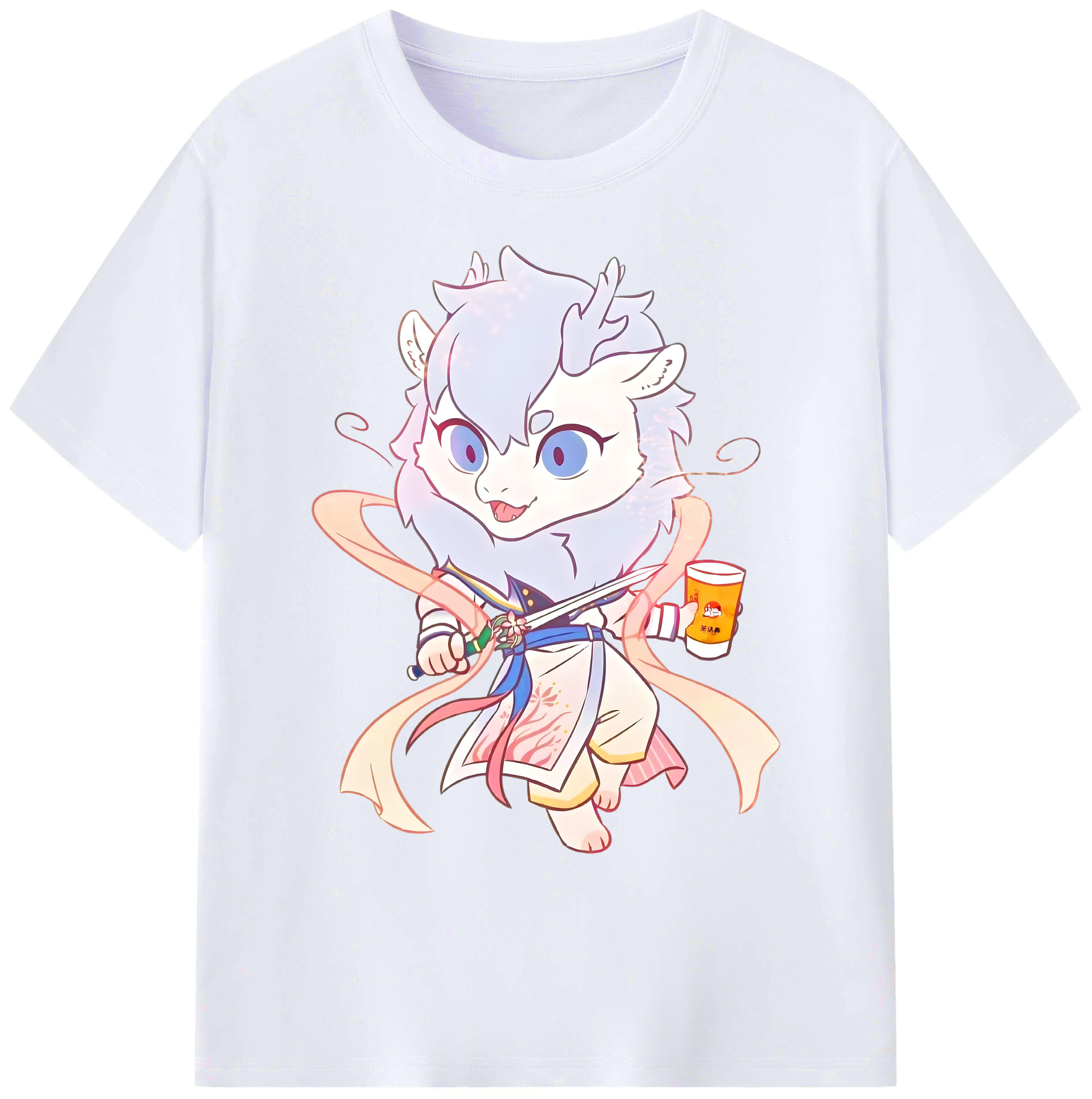 （画像用） Ne Zha 2 ナタ 魔童の大暴れ 綿100％ メンズ半袖Tシャツ｜肌触りやわらか＆通気性