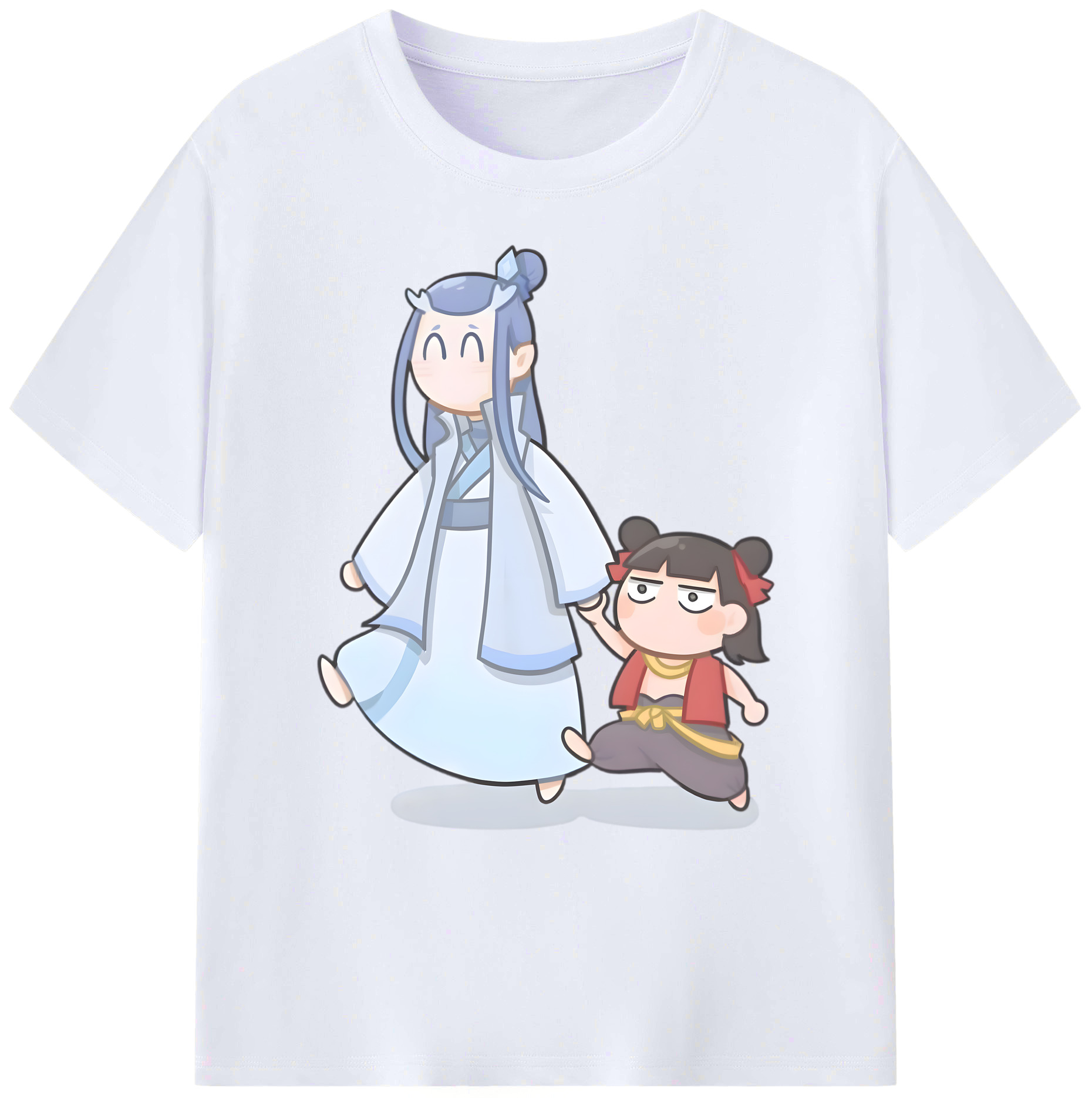 （画像用） Ne Zha 2 ナタ 魔童の大暴れ 綿100％ メンズ半袖Tシャツ｜肌触りやわらか＆通気性