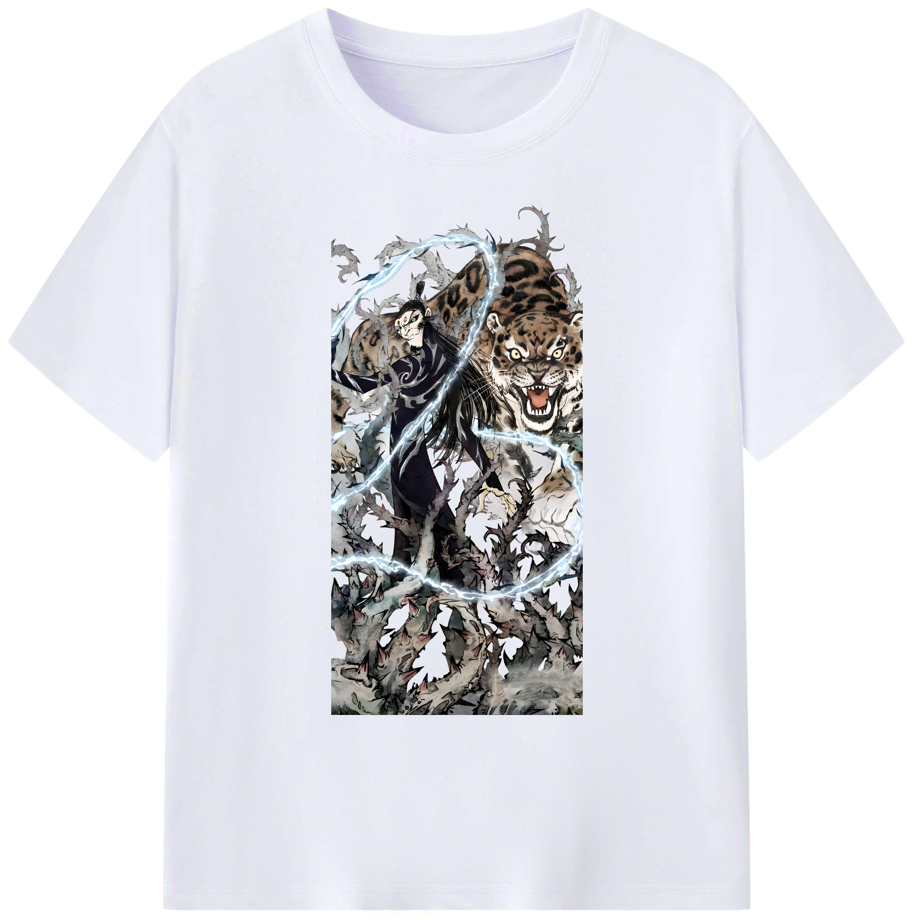 （画像用） Ne Zha 2 ナタ 魔童の大暴れ 綿100％ メンズ半袖Tシャツ｜肌触りやわらか＆通気性