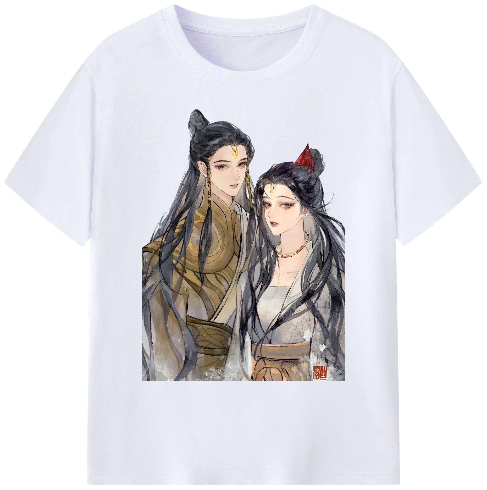 （画像用） Ne Zha 2 ナタ 魔童の大暴れ 綿100％ メンズ半袖Tシャツ｜肌触りやわらか＆通気性
