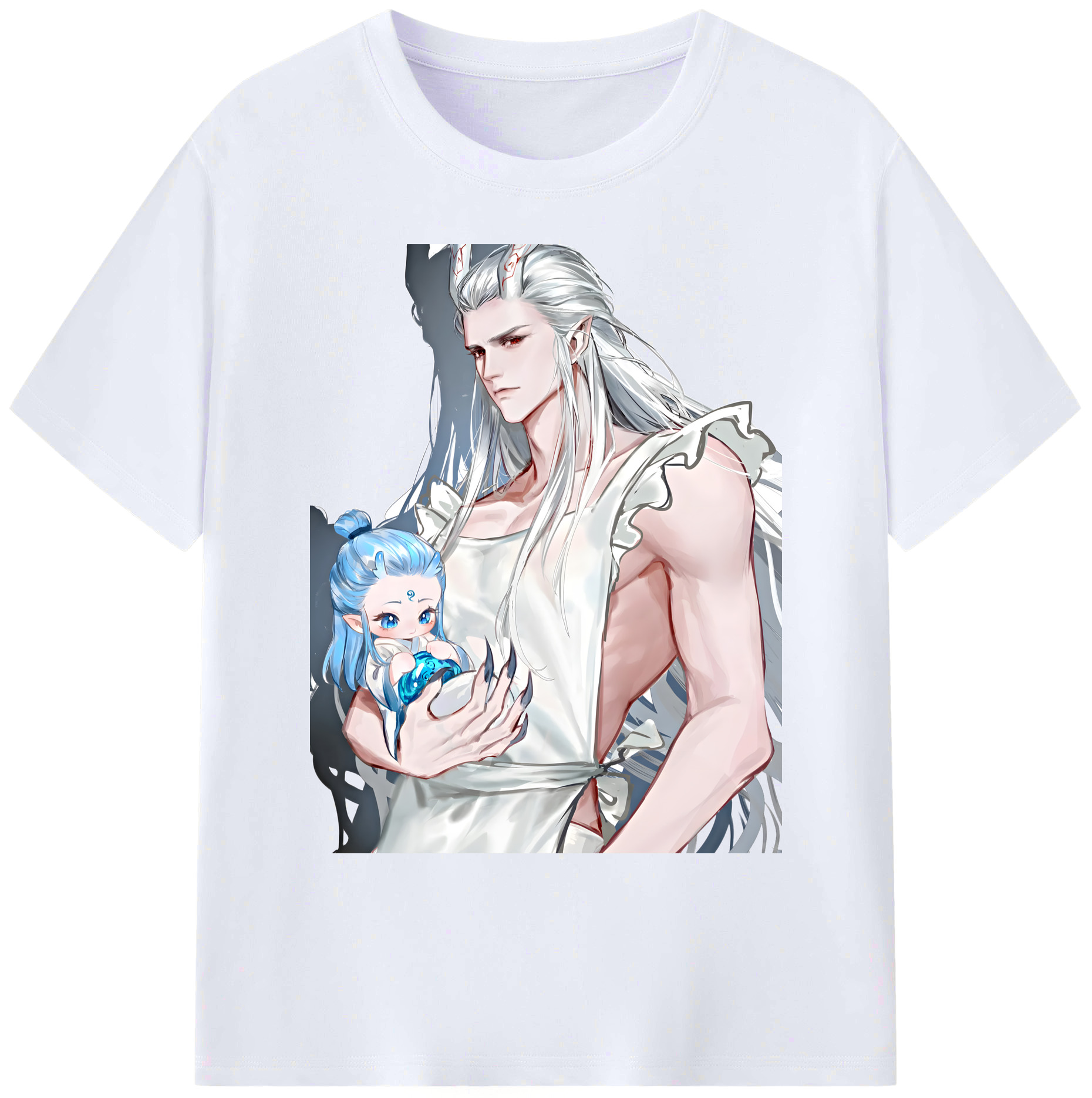 （画像用） Ne Zha 2 ナタ 魔童の大暴れ 綿100％ メンズ半袖Tシャツ｜肌触りやわらか＆通気性