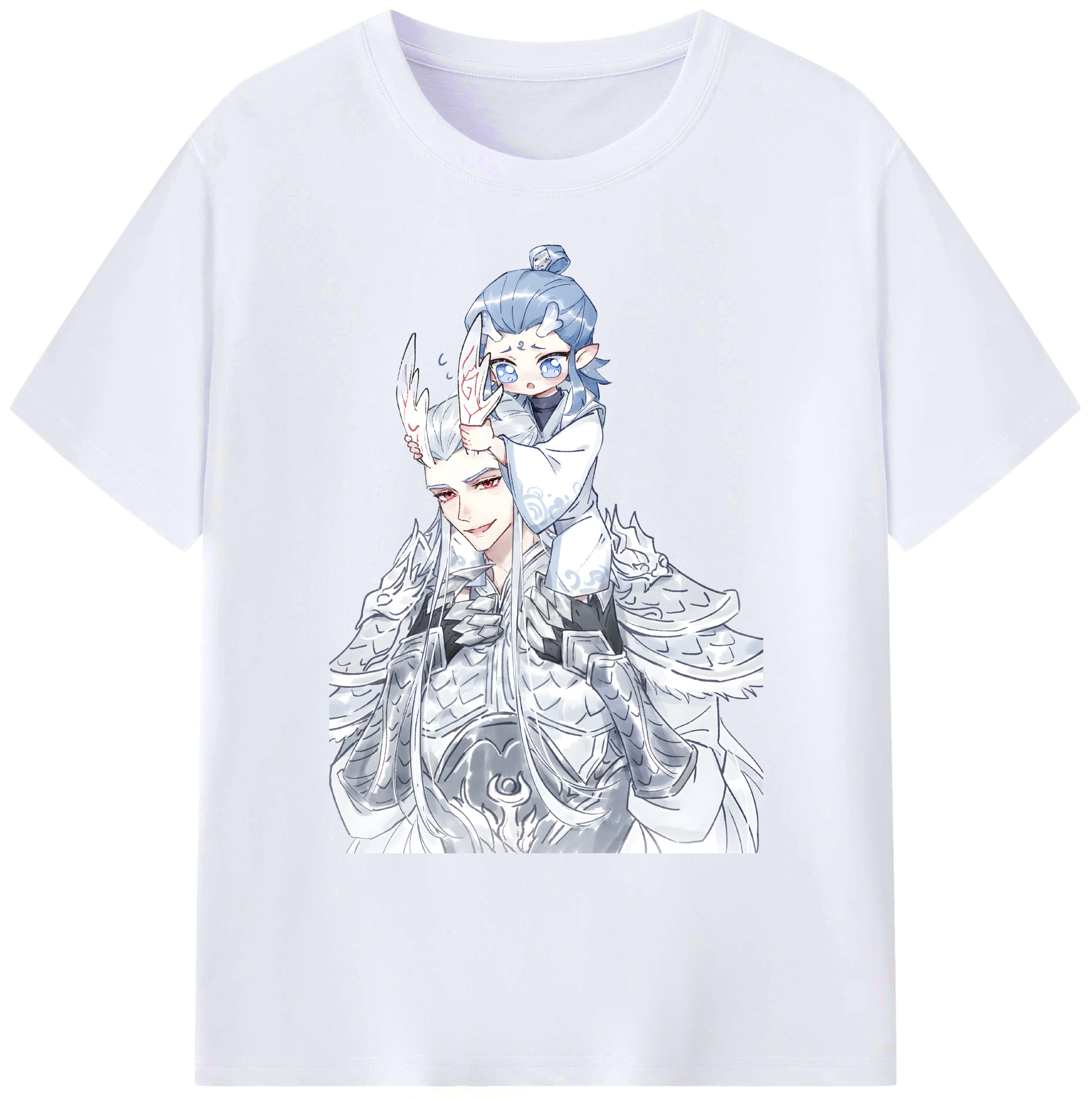 （画像用） Ne Zha 2 ナタ 魔童の大暴れ 綿100％ メンズ半袖Tシャツ｜肌触りやわらか＆通気性