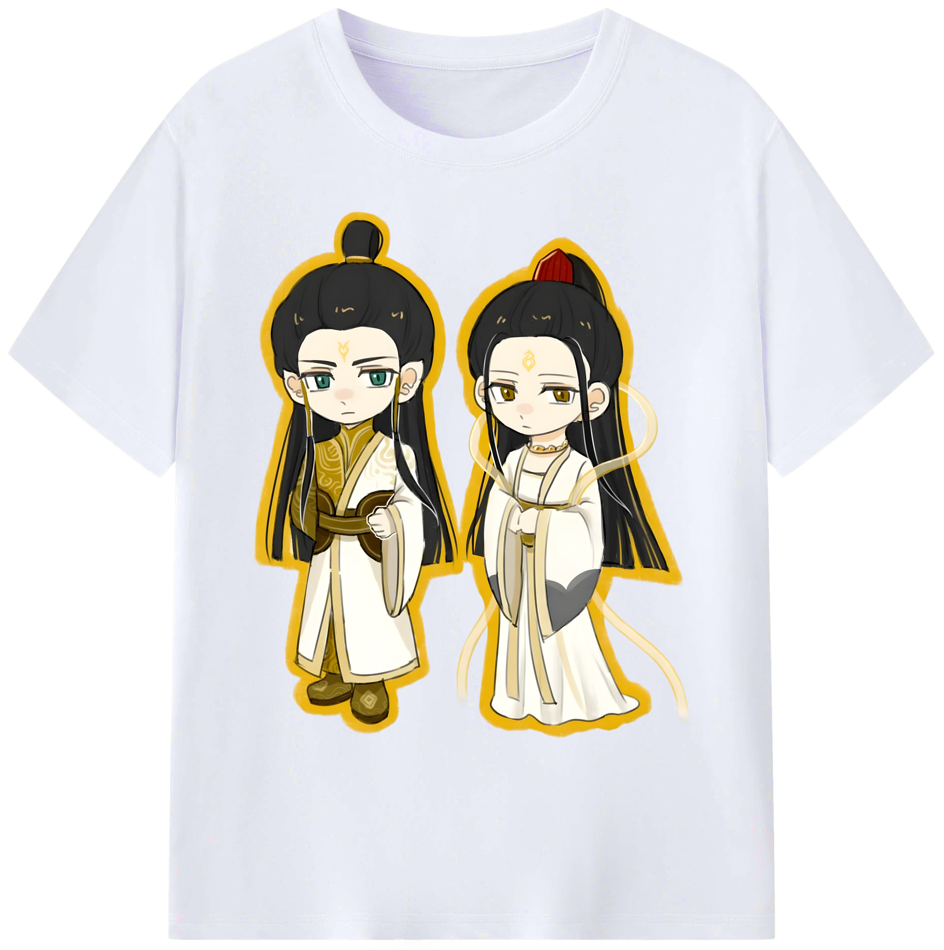 （画像用） Ne Zha 2 ナタ 魔童の大暴れ 綿100％ メンズ半袖Tシャツ｜肌触りやわらか＆通気性
