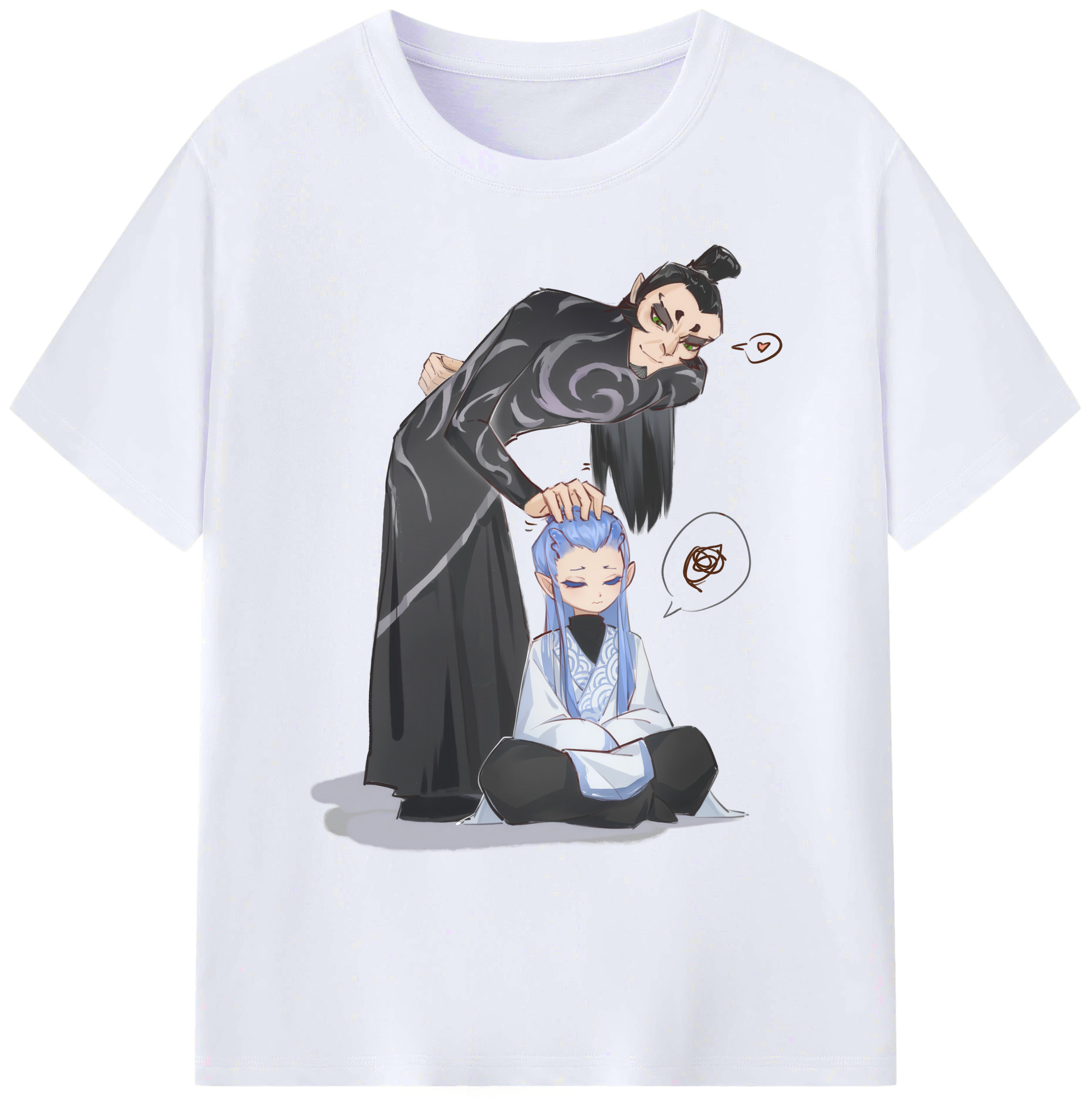 （画像用） Ne Zha 2 ナタ 魔童の大暴れ 綿100％ メンズ半袖Tシャツ｜肌触りやわらか＆通気性