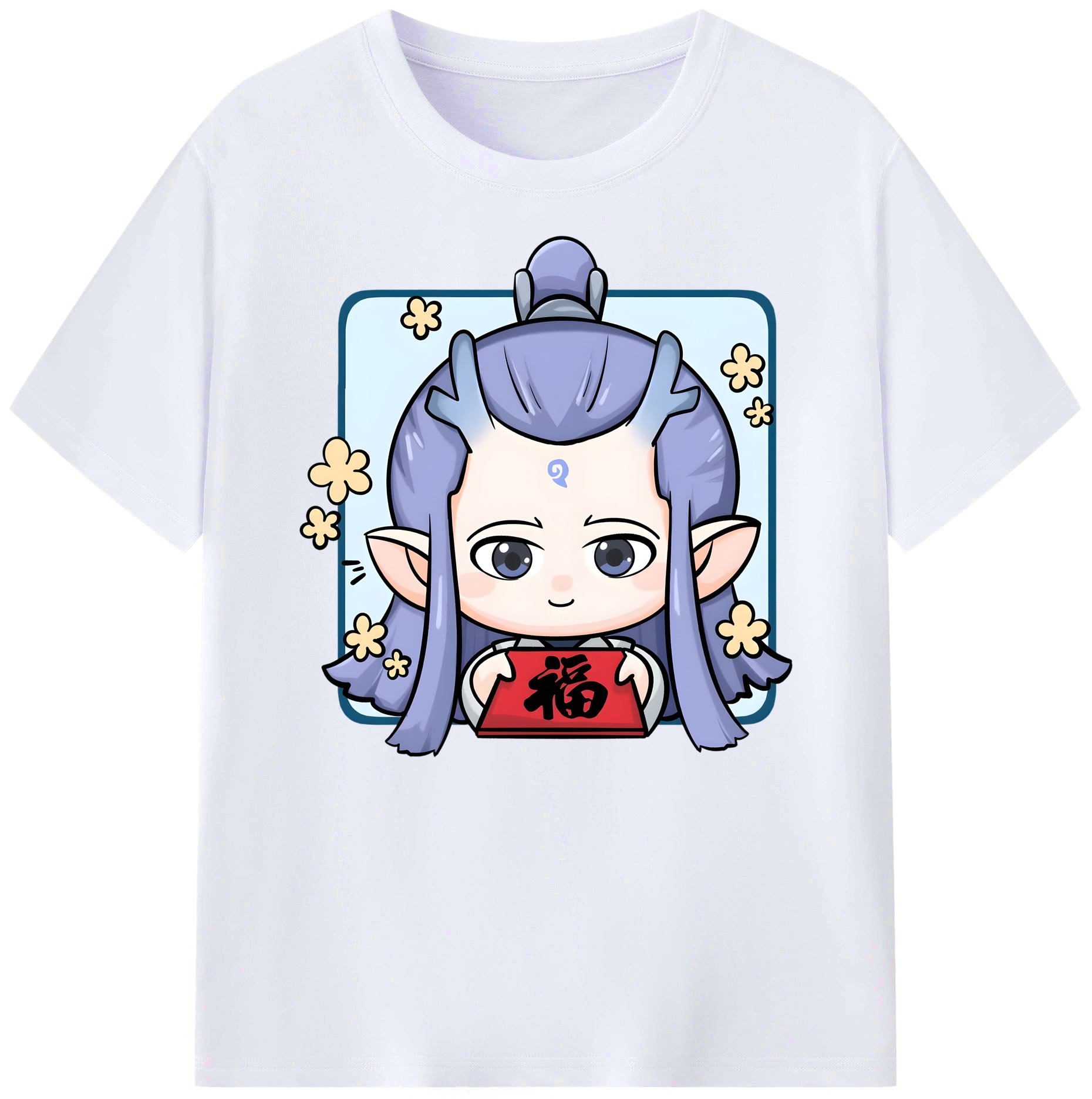 （画像用） Ne Zha 2 ナタ 魔童の大暴れ 綿100％ メンズ半袖Tシャツ｜肌触りやわらか＆通気性