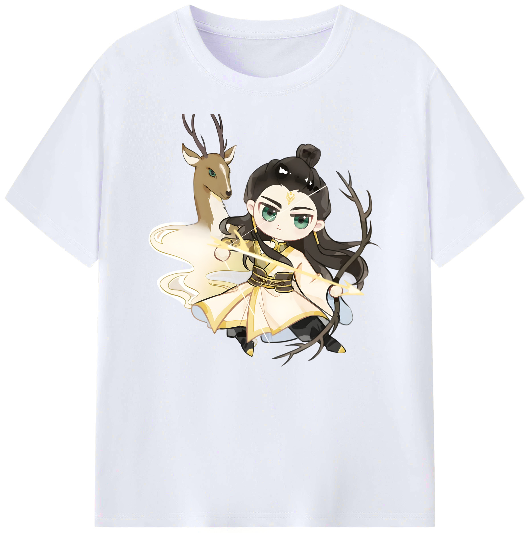 （画像用） Ne Zha 2 ナタ 魔童の大暴れ 綿100％ メンズ半袖Tシャツ｜肌触りやわらか＆通気性