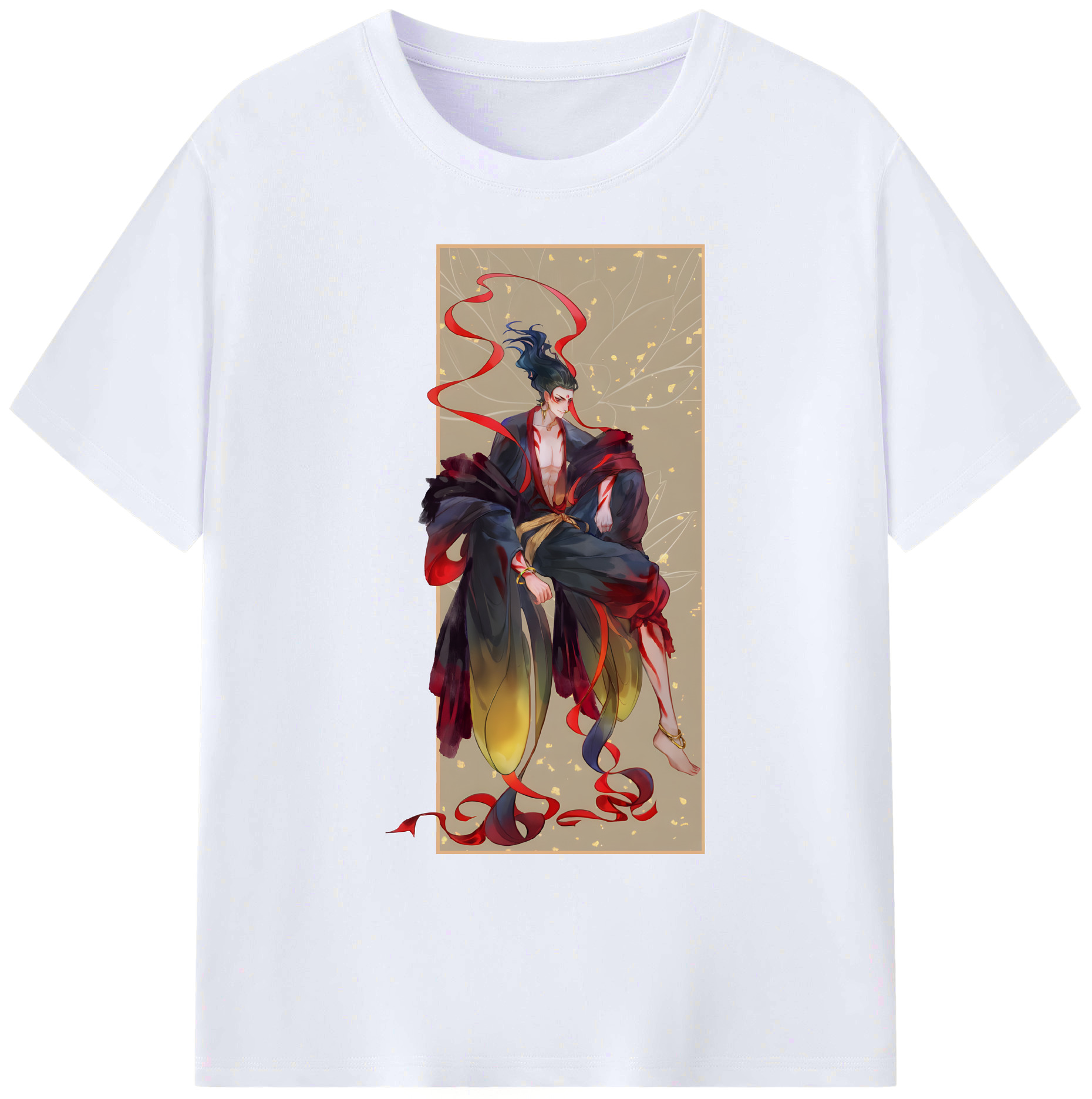 （画像用） Ne Zha 2 ナタ 魔童の大暴れ 綿100％ メンズ半袖Tシャツ｜肌触りやわらか＆通気性