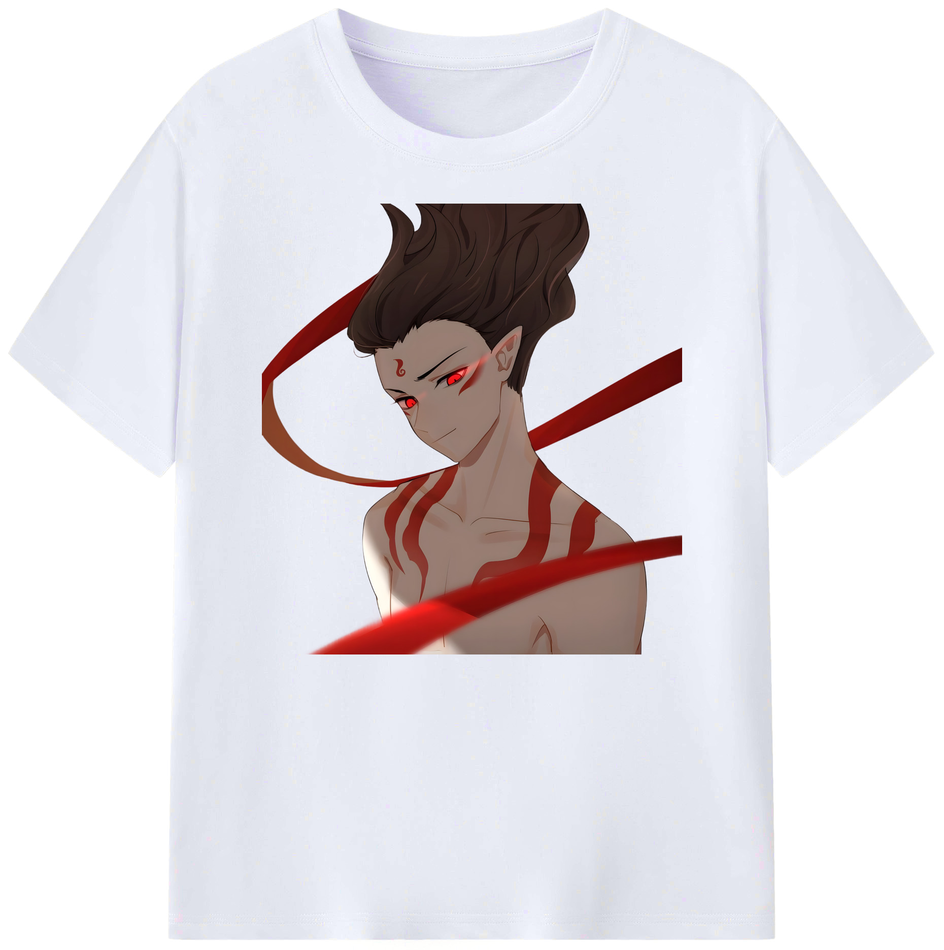 （画像用） Ne Zha 2 ナタ 魔童の大暴れ 綿100％ メンズ半袖Tシャツ｜肌触りやわらか＆通気性