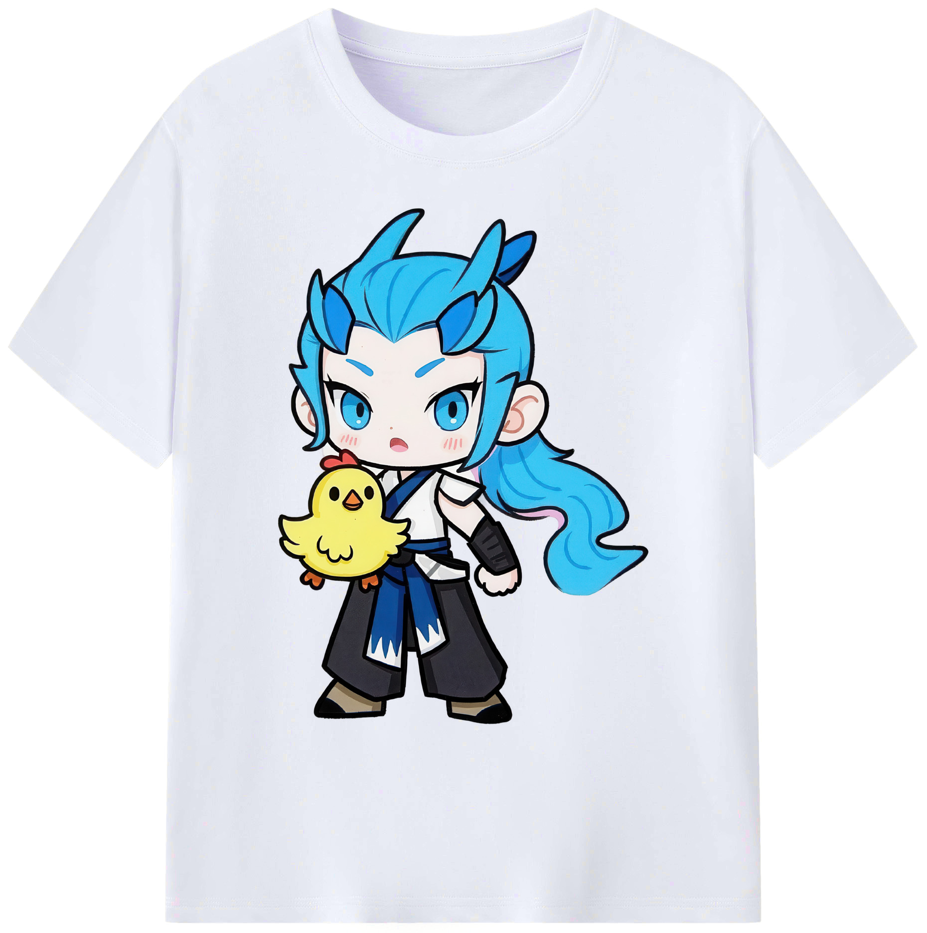 （画像用） Ne Zha 2 ナタ 魔童の大暴れ 綿100％ メンズ半袖Tシャツ｜肌触りやわらか＆通気性