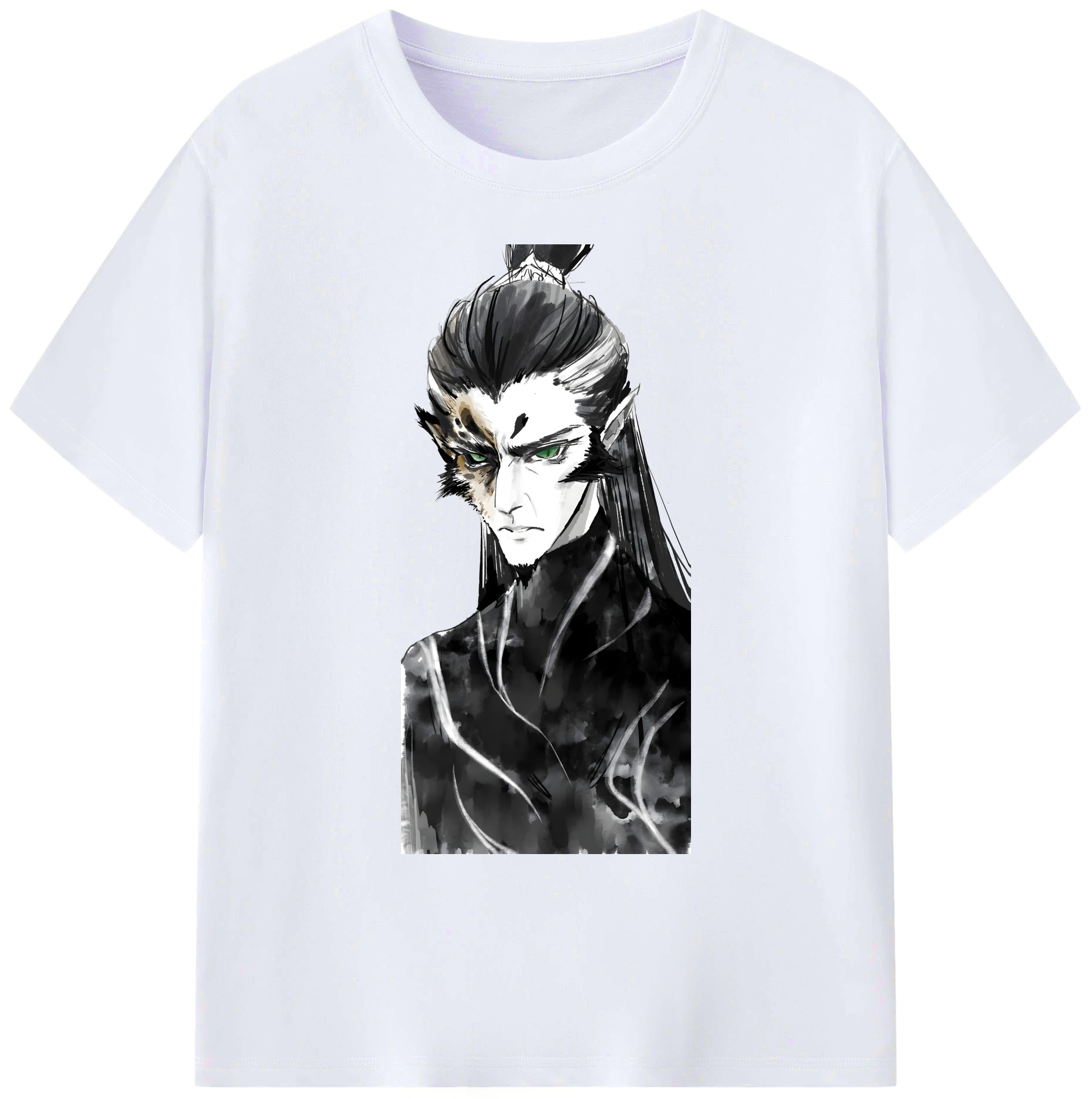 （画像用） Ne Zha 2 ナタ 魔童の大暴れ 綿100％ メンズ半袖Tシャツ｜肌触りやわらか＆通気性