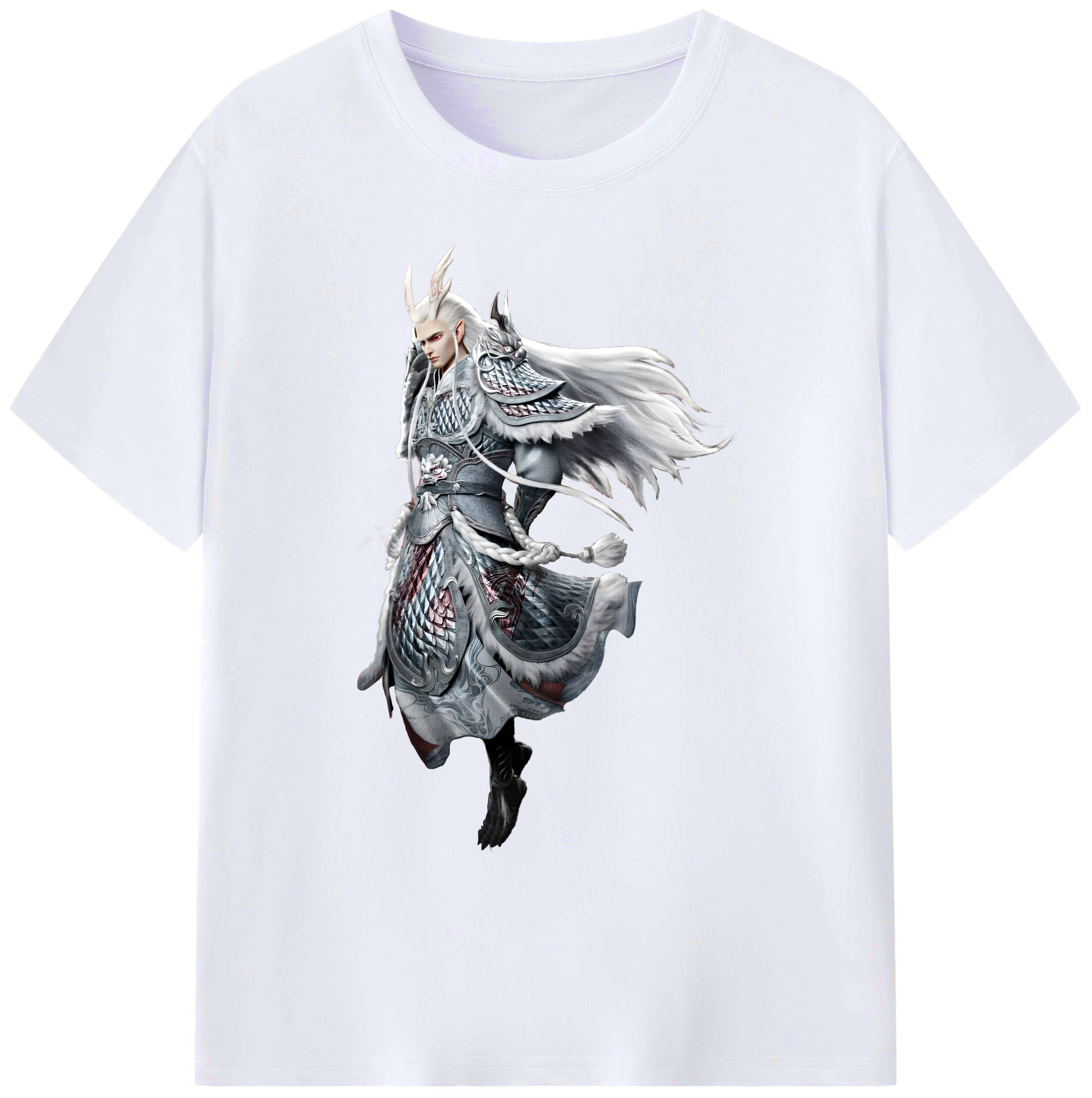 （画像用） Ne Zha 2 ナタ 魔童の大暴れ 綿100％ メンズ半袖Tシャツ｜肌触りやわらか＆通気性