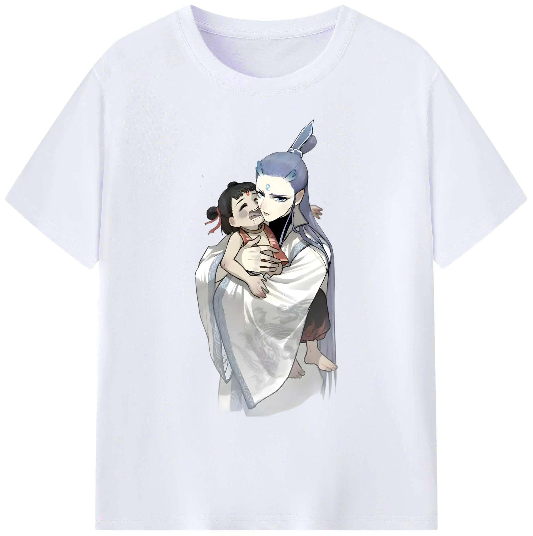 （画像用） Ne Zha 2 ナタ 魔童の大暴れ 綿100％ メンズ半袖Tシャツ｜肌触りやわらか＆通気性