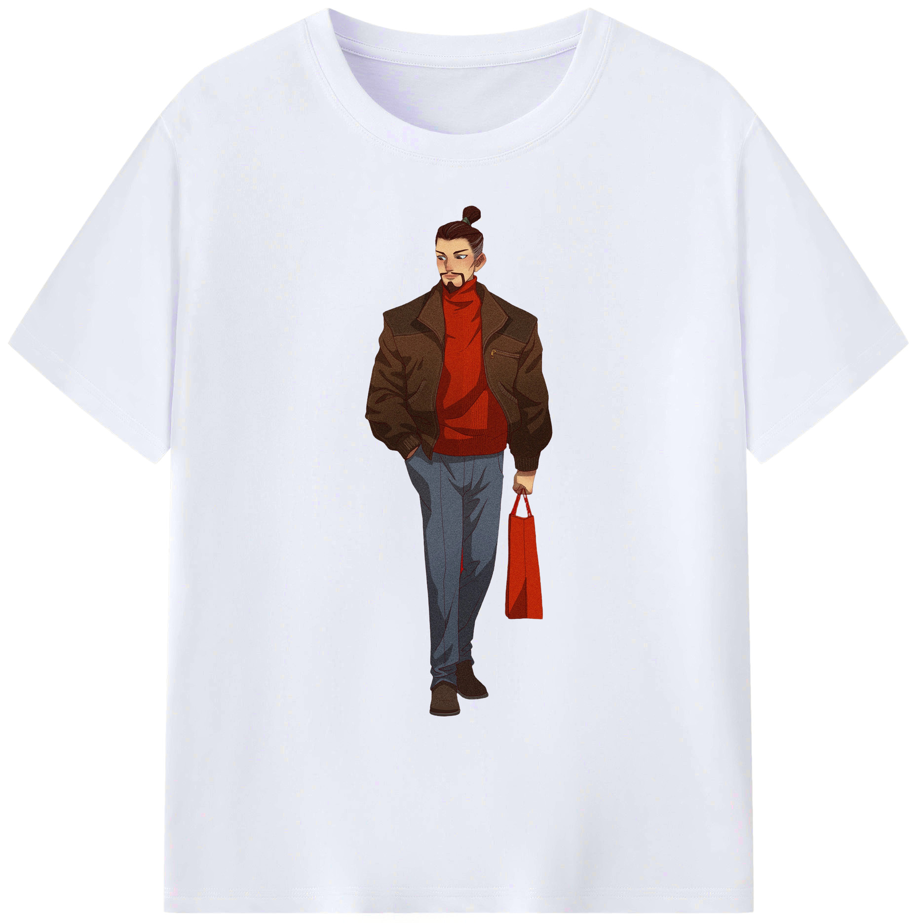 （画像用） Ne Zha 2 ナタ 魔童の大暴れ 綿100％ メンズ半袖Tシャツ｜肌触りやわらか＆通気性