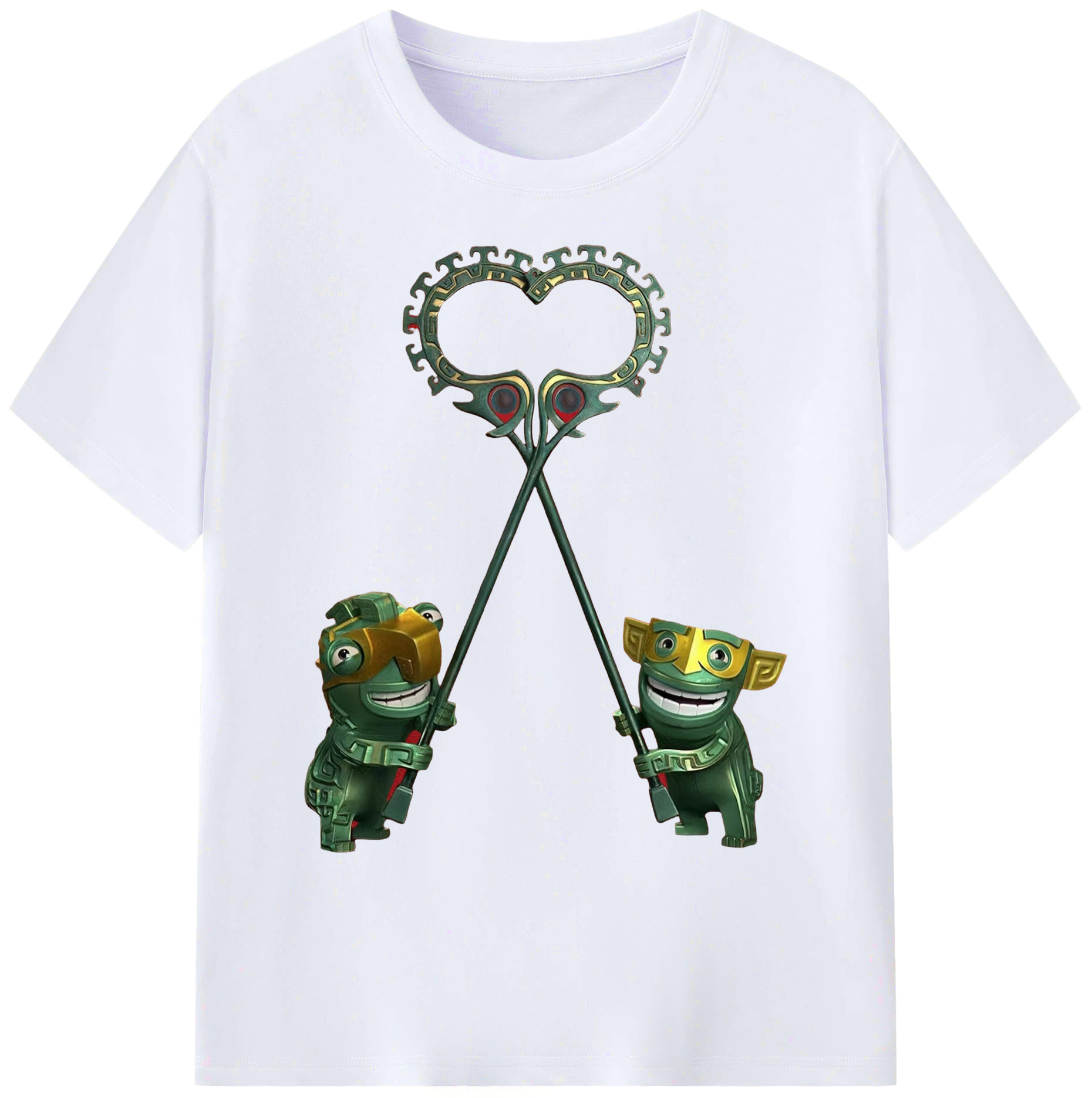 （画像用） Ne Zha 2 ナタ 魔童の大暴れ 綿100％ メンズ半袖Tシャツ｜肌触りやわらか＆通気性