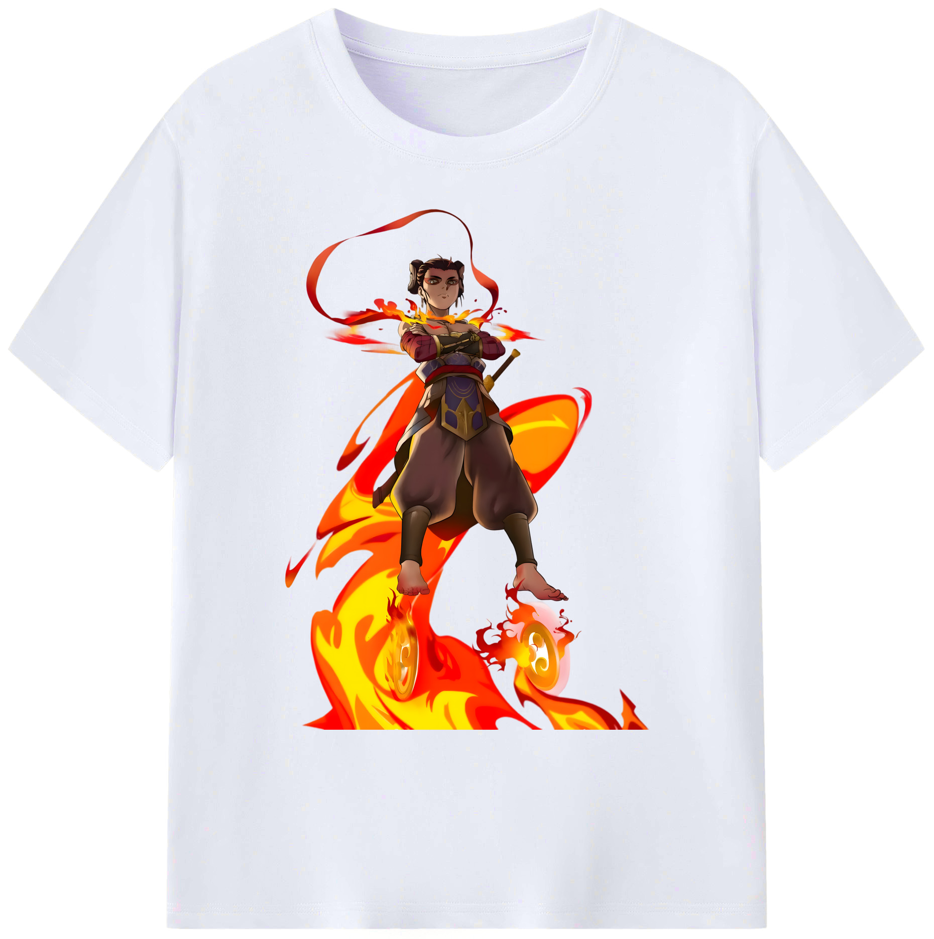 （画像用） Ne Zha 2 ナタ 魔童の大暴れ 綿100％ メンズ半袖Tシャツ｜肌触りやわらか＆通気性