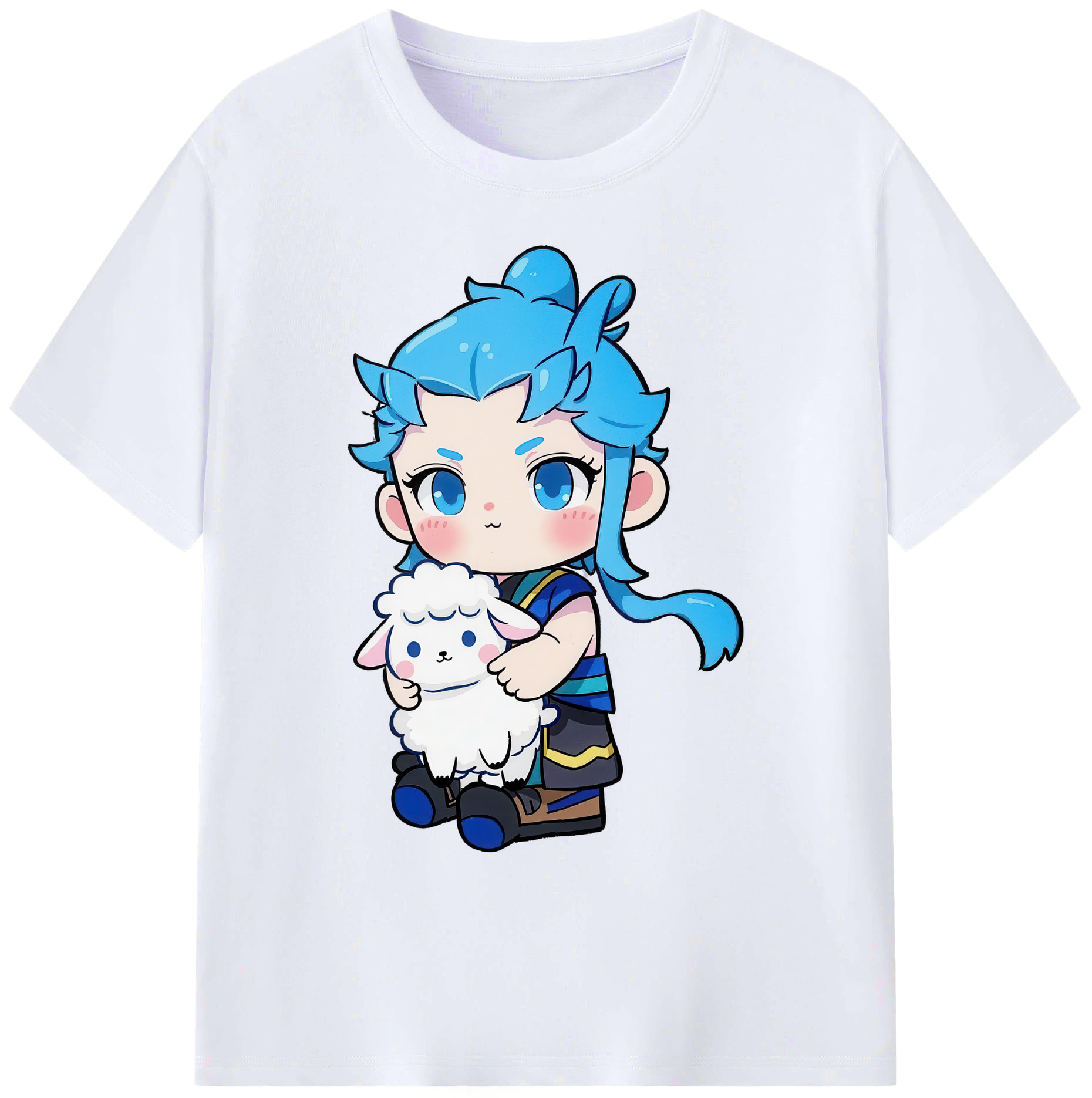 （画像用） Ne Zha 2 ナタ 魔童の大暴れ 綿100％ メンズ半袖Tシャツ｜肌触りやわらか＆通気性