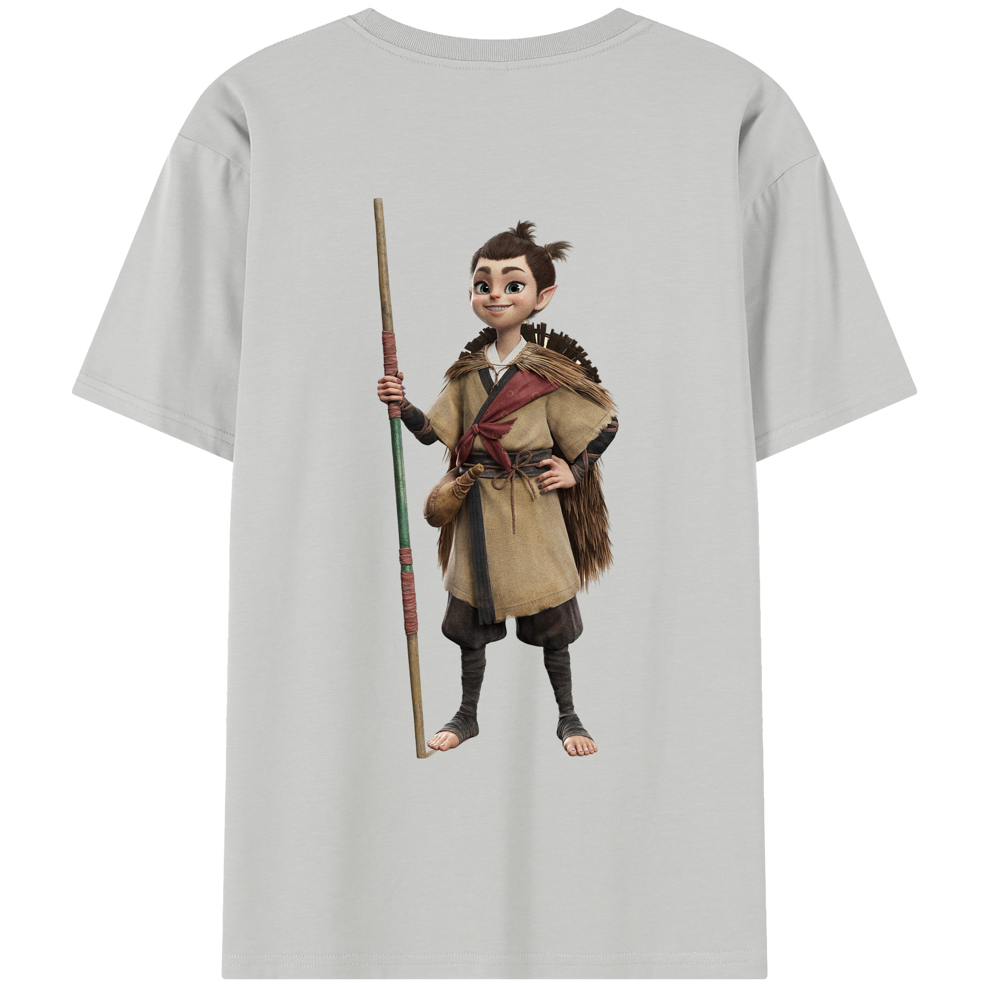 （画像用） Ne Zha 2 ナタ 魔童の大暴れ レディース半袖Tシャツ(バックプリント)
