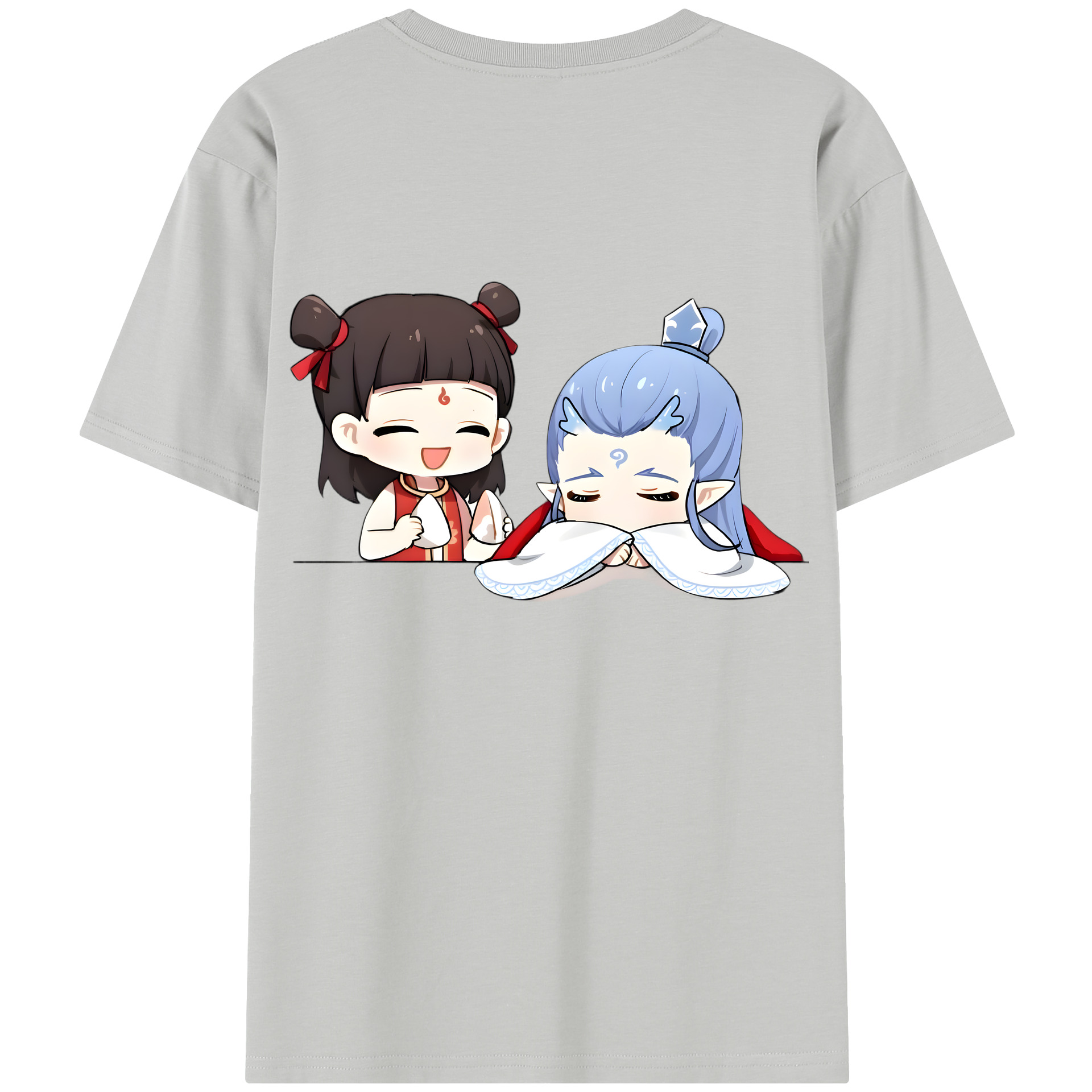 （画像用） Ne Zha 2 ナタ 魔童の大暴れ レディース半袖Tシャツ(バックプリント)
