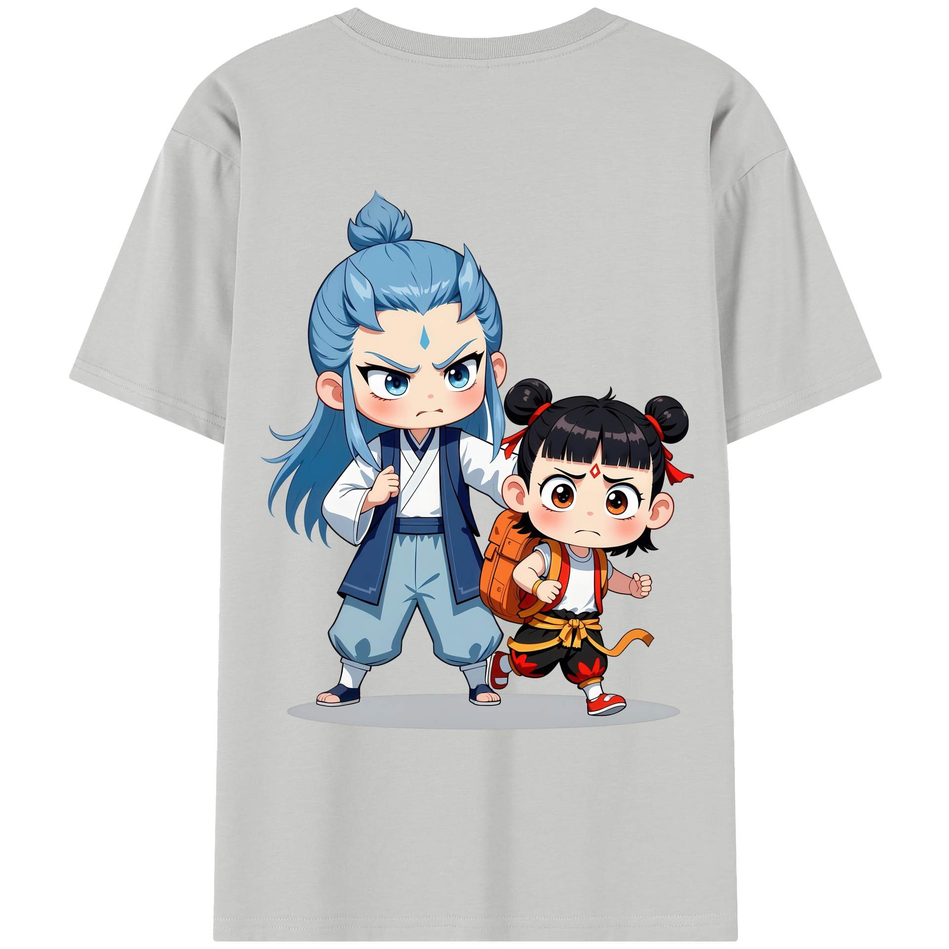 （画像用） Ne Zha 2 ナタ 魔童の大暴れ レディース半袖Tシャツ(バックプリント)